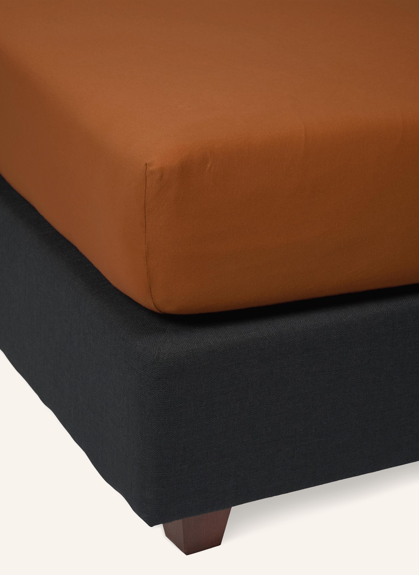 ESSENZA Spannbettlaken THE PERFECT ORGANIC JERSEY: BRAUN