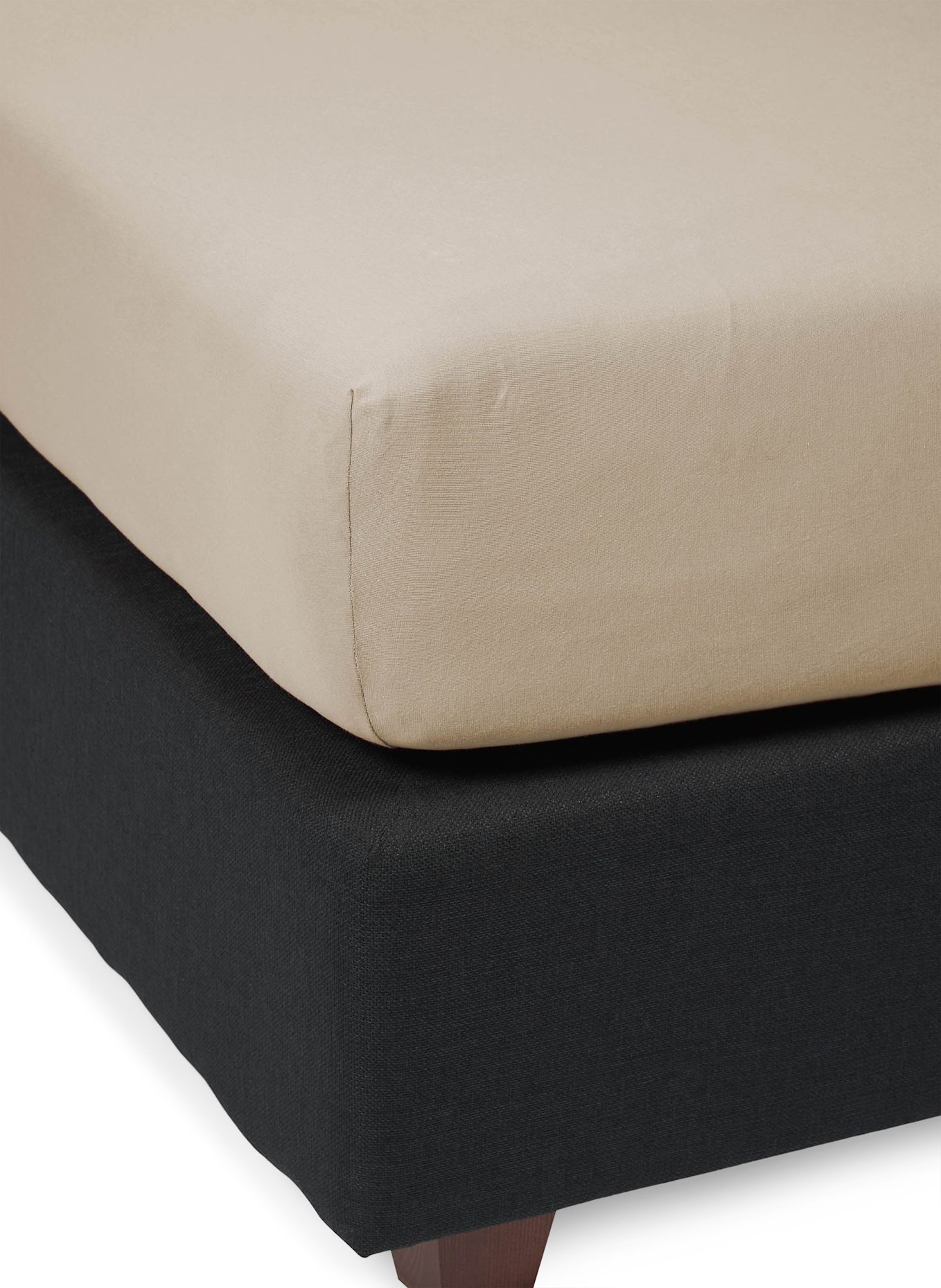 ESSENZA Spannbettlaken THE PERFECT ORGANIC JERSEY: GRAU