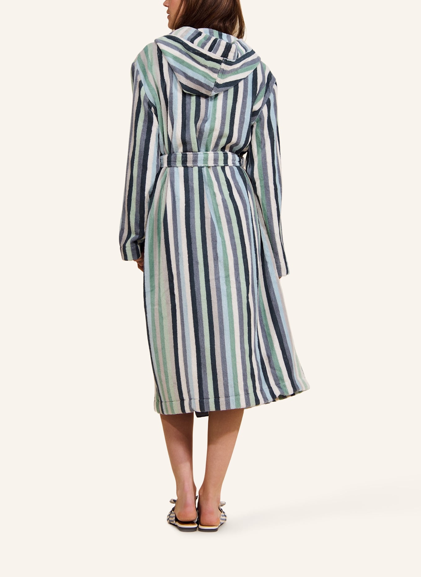 ESSENZA Bademantel DONNA: BEIGE / BLAU / BRAUN