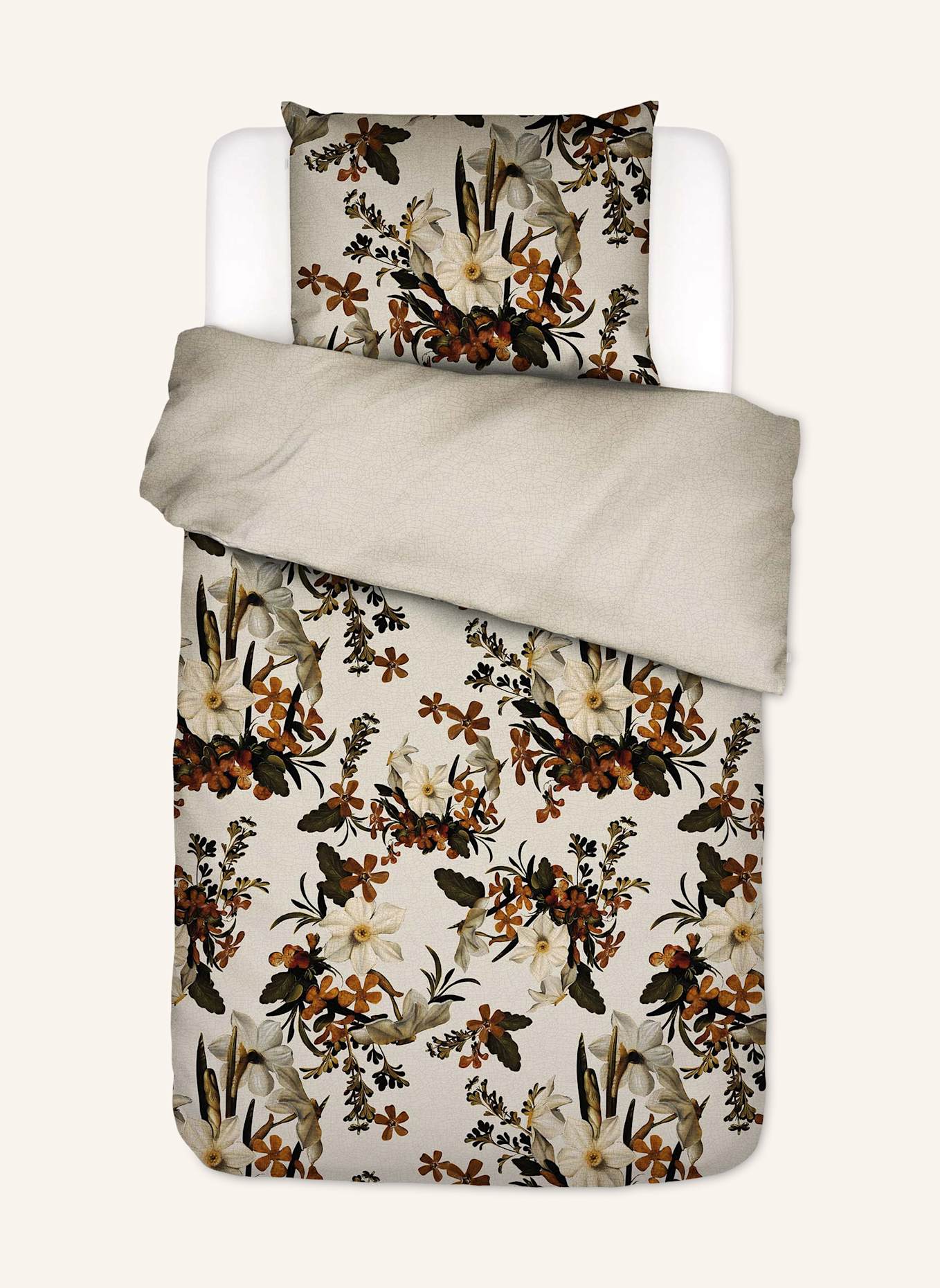 ESSENZA Bettwäsche DAFFODILS REUNITED: WEISS