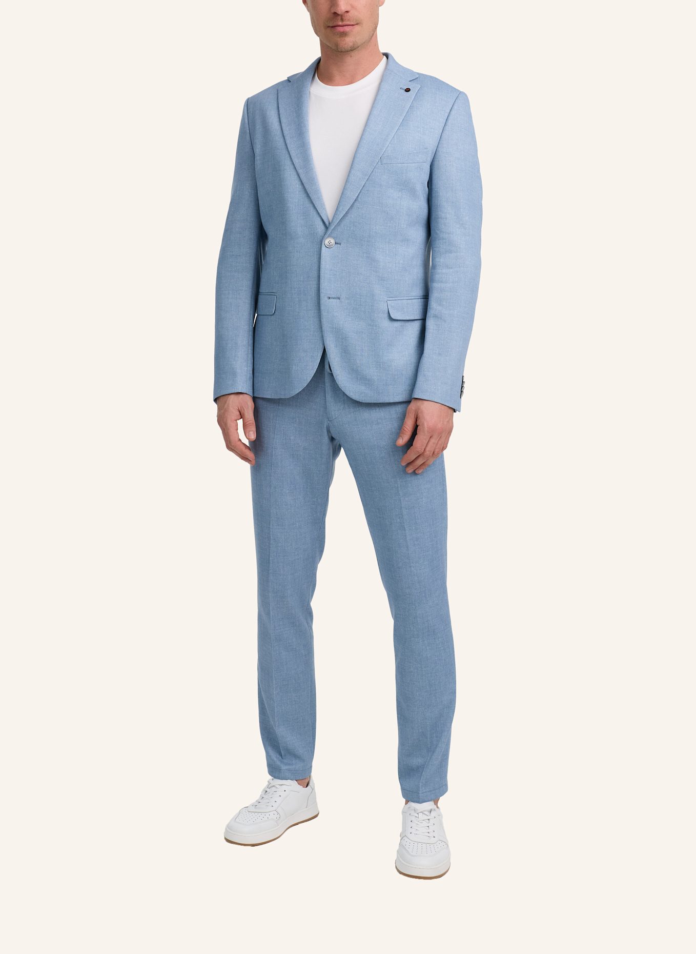 ZUITABLE Anzugssakko DINICK Slim Fit aus Jersey: HELLBLAU