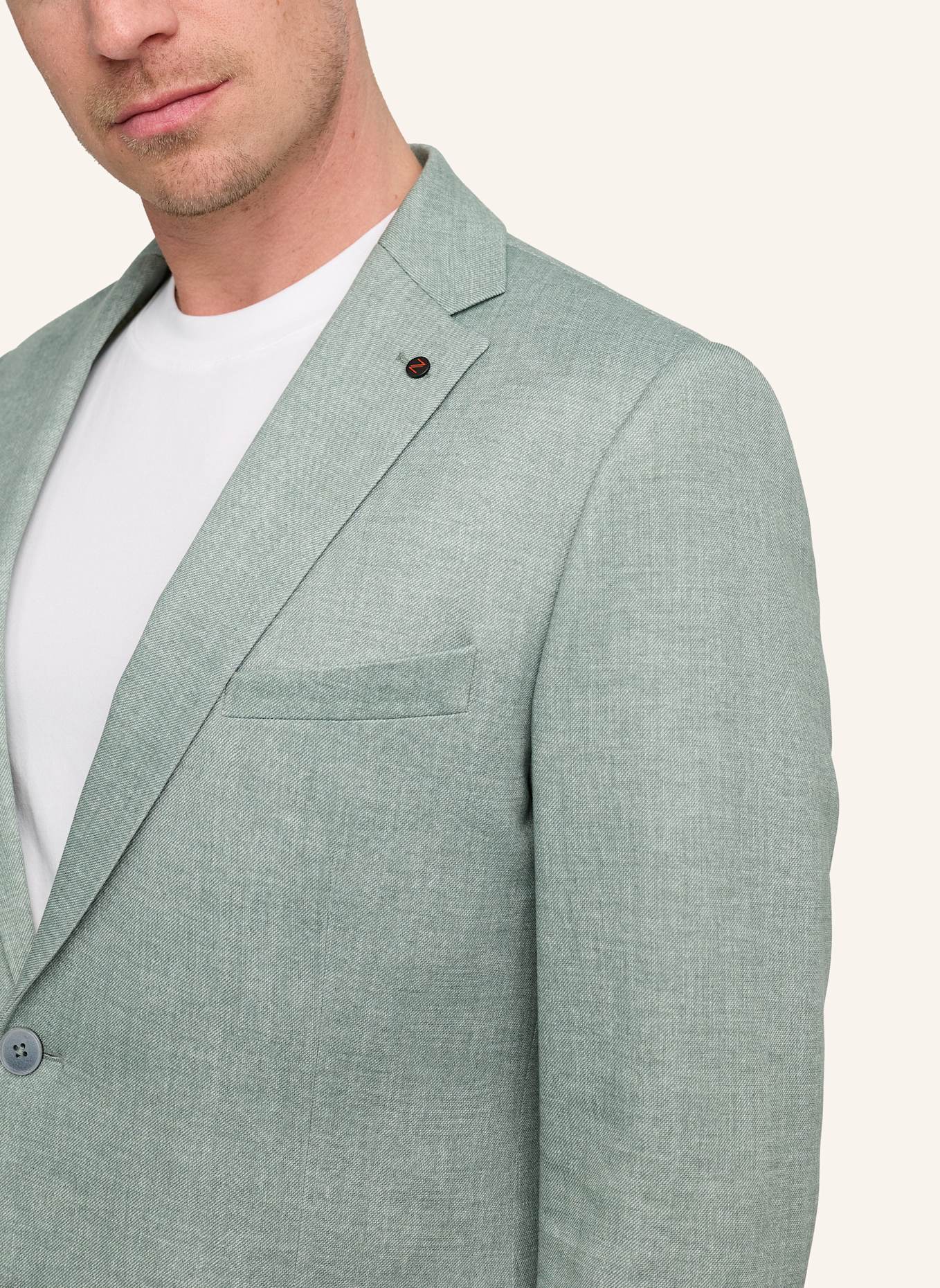 ZUITABLE Anzugssakko DINICK Slim Fit aus Jersey: HELLGRÜN