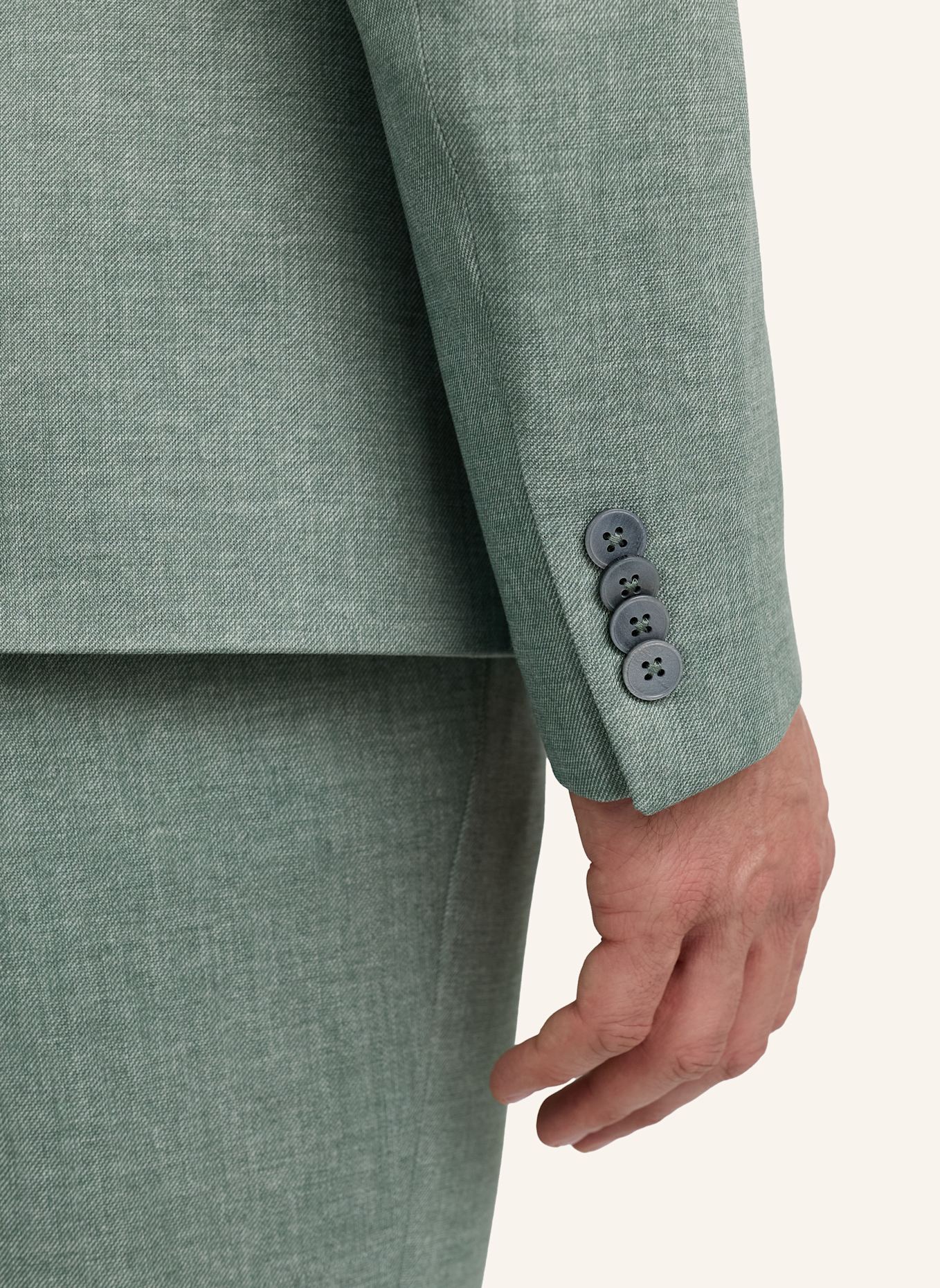ZUITABLE Anzugssakko DINICK Slim Fit aus Jersey: HELLGRÜN
