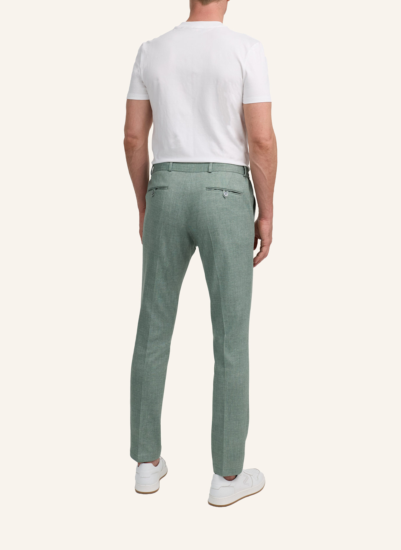 ZUITABLE Anzughose DISPARTAFLEX Slim Fit aus Jersey: GRÜN