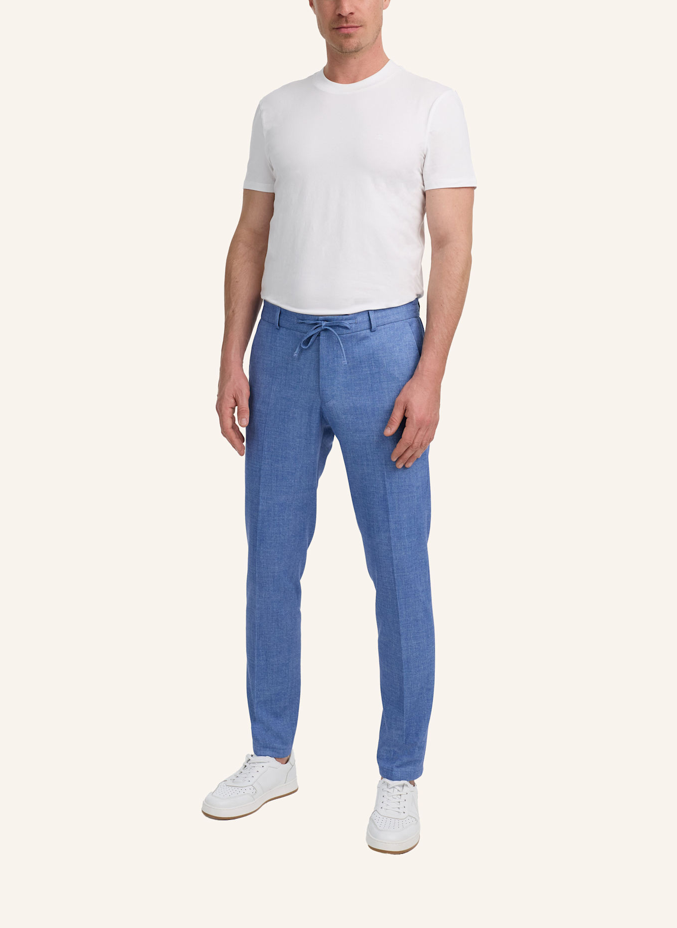 ZUITABLE Anzughose DISPARTAFLEX Slim Fit aus Jersey: BLAU