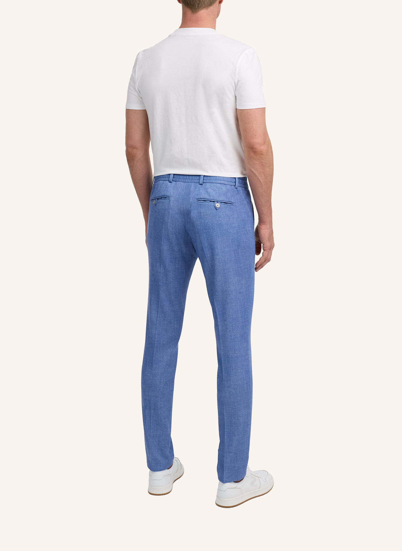 ZUITABLE Anzughose DISPARTAFLEX Slim Fit aus Jersey: BLAU