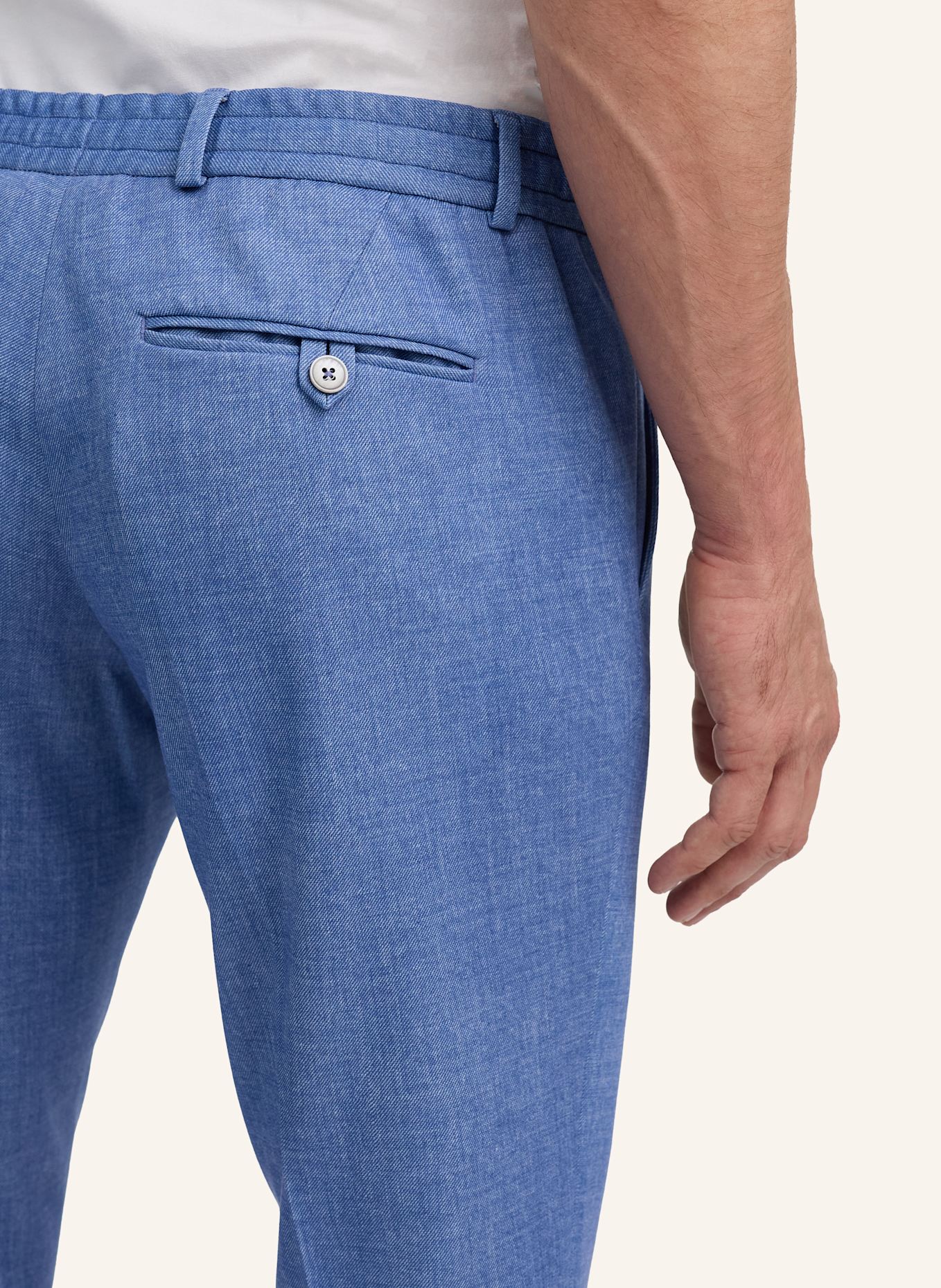 ZUITABLE Anzughose DISPARTAFLEX Slim Fit aus Jersey: BLAU