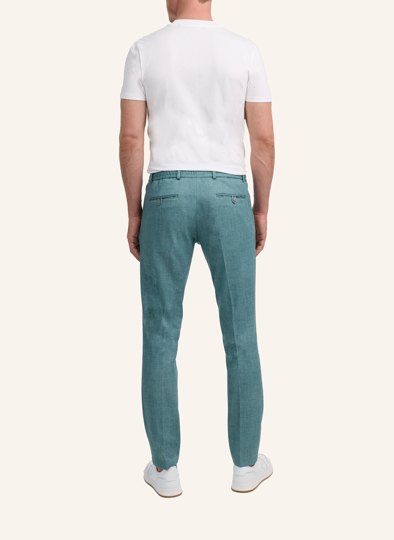 ZUITABLE Anzughose DISPARTAFLEX Slim Fit aus Jersey: DUNKELGRÜN