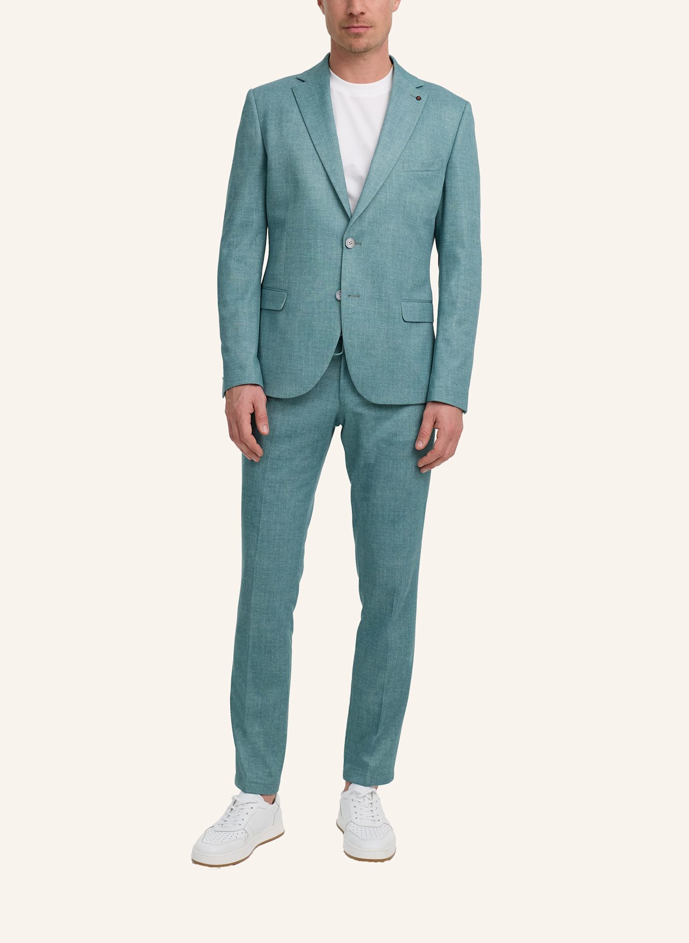 ZUITABLE Anzugssakko DINICK Slim Fit aus Jersey: DUNKELGRÜN