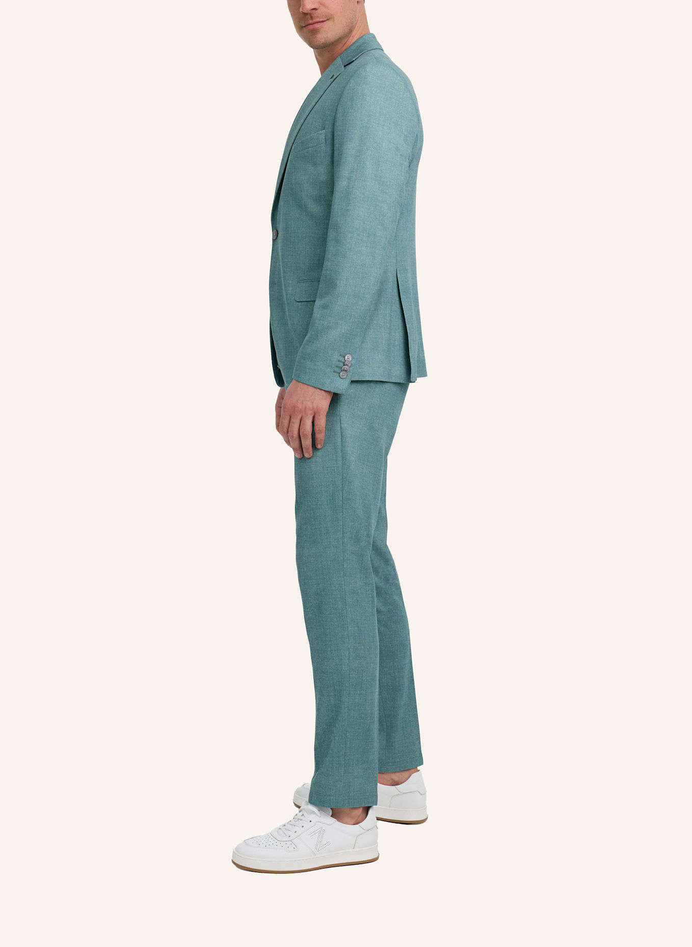ZUITABLE Anzugssakko DINICK Slim Fit aus Jersey: DUNKELGRÜN