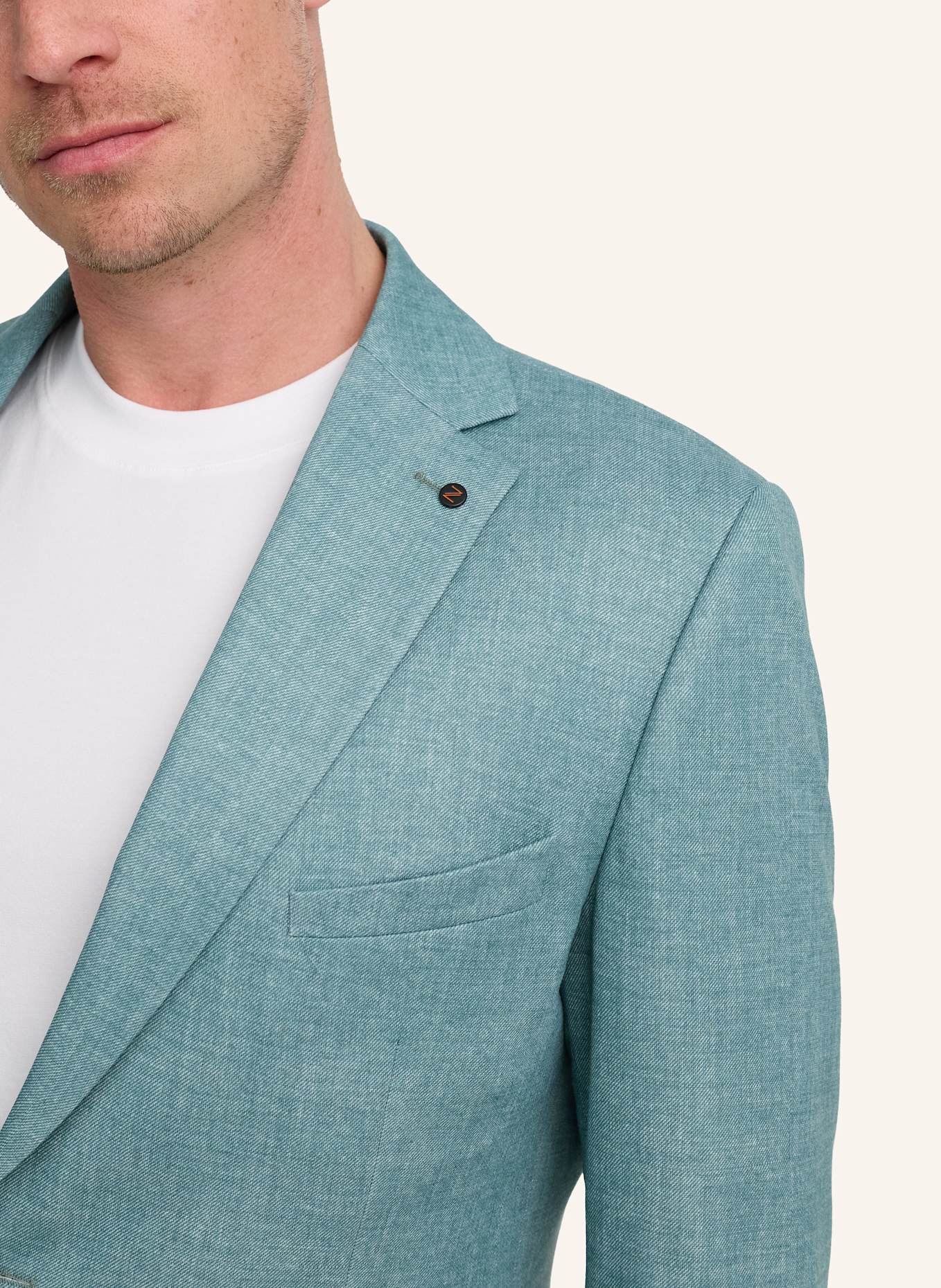 ZUITABLE Anzugssakko DINICK Slim Fit aus Jersey: DUNKELGRÜN