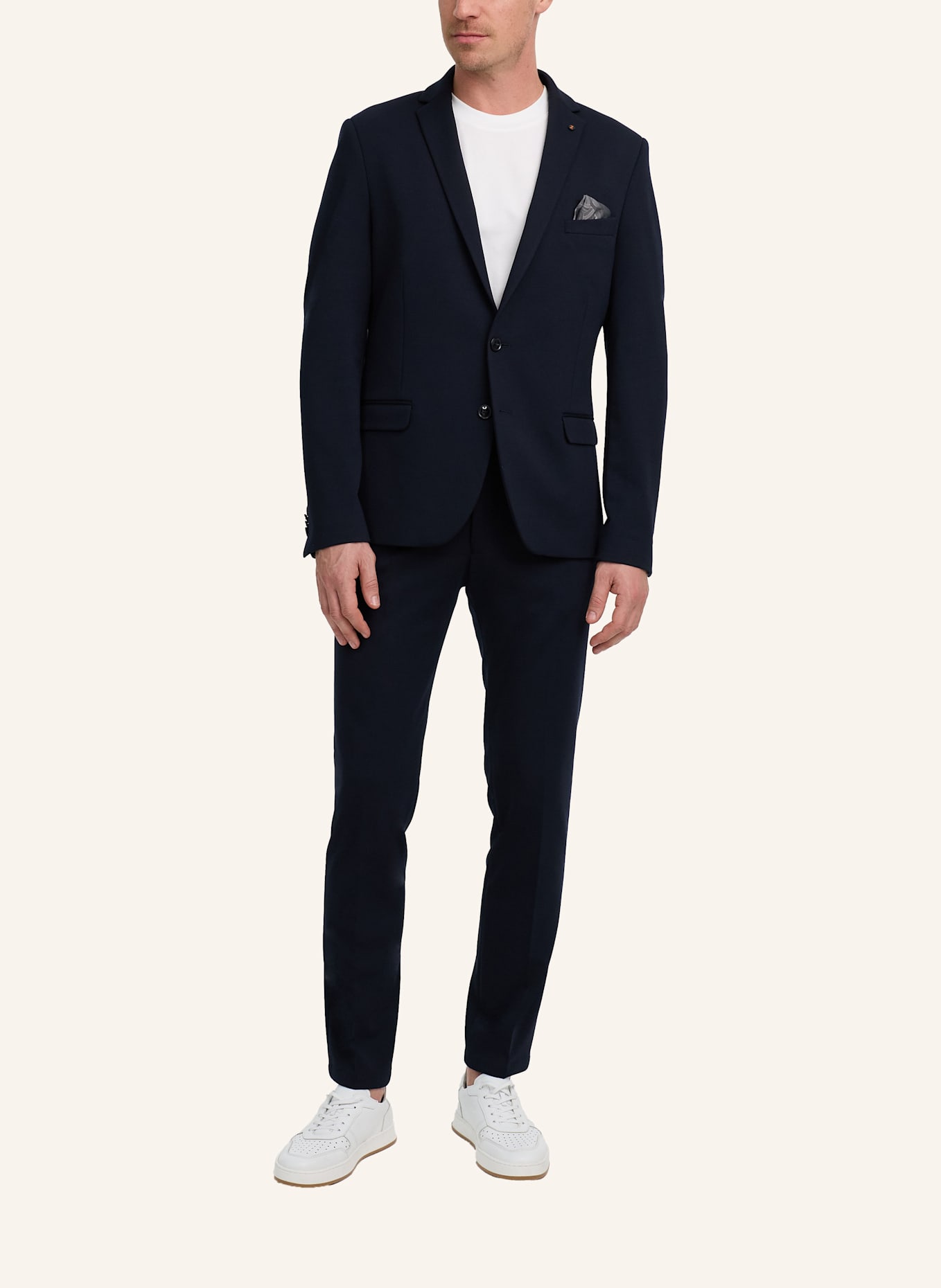 ZUITABLE Anzugssakko DINORRIS Slim Fit aus Jersey: DUNKELBLAU