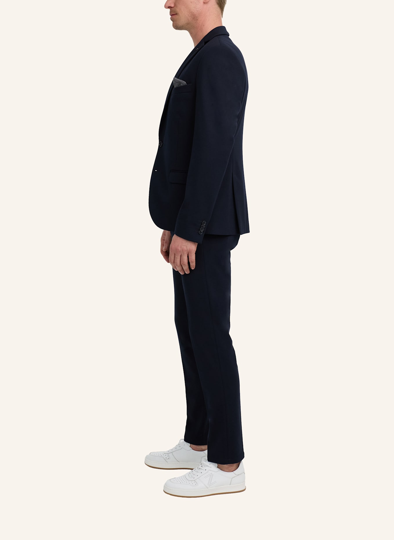 ZUITABLE Anzugssakko DINORRIS Slim Fit aus Jersey: DUNKELBLAU