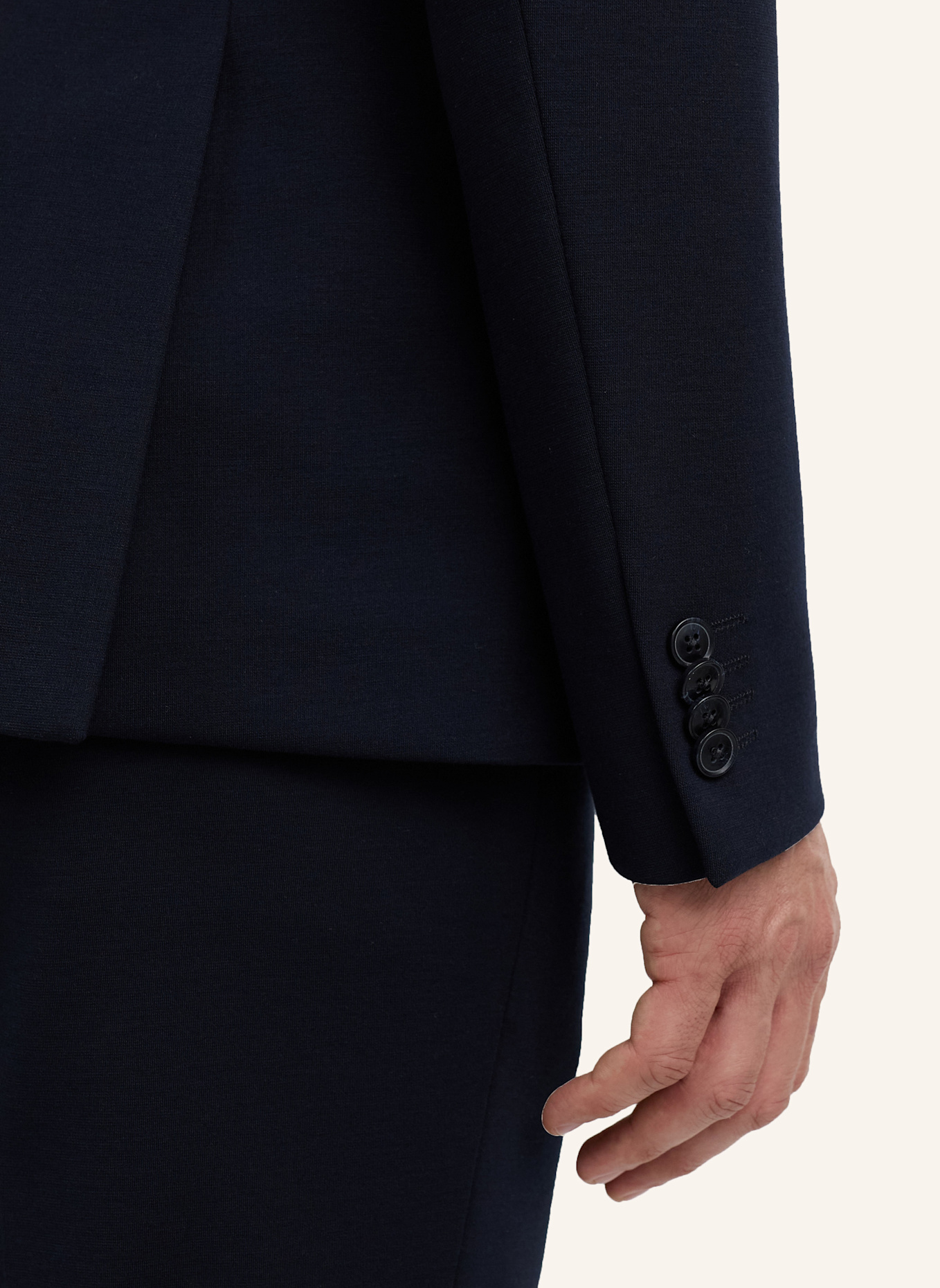 ZUITABLE Anzugssakko DINORRIS Slim Fit aus Jersey: DUNKELBLAU