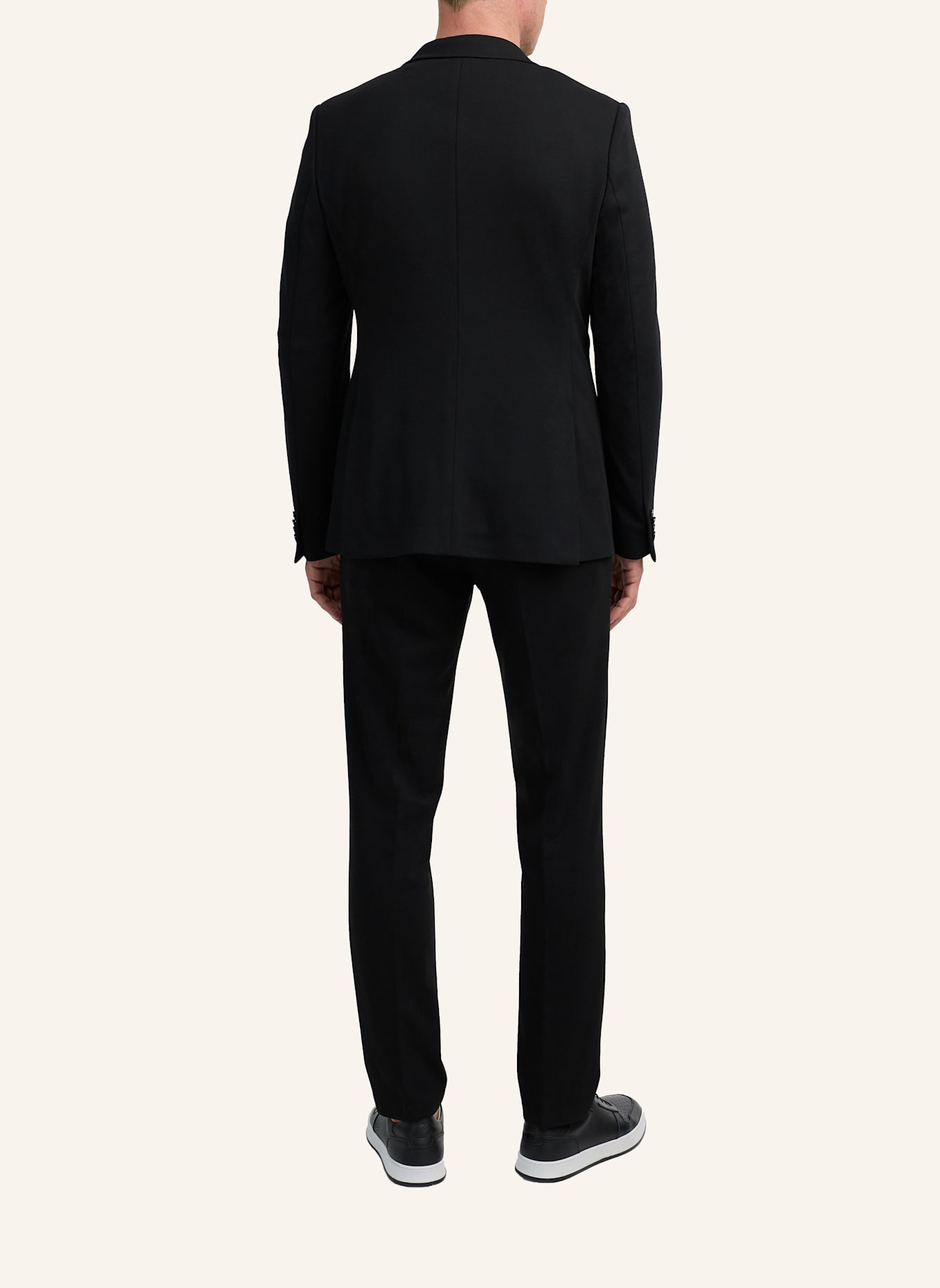 ZUITABLE Anzugssakko DINORRIS Slim Fit aus Jersey: SCHWARZ