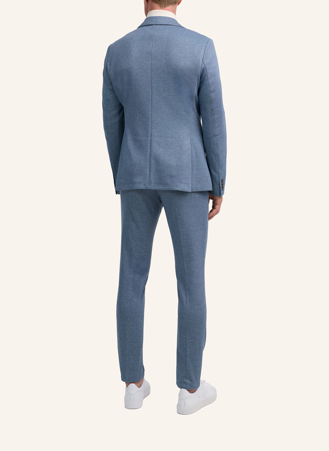 ZUITABLE Anzugssakko DINICK Slim Fit aus Jersey: BLAU