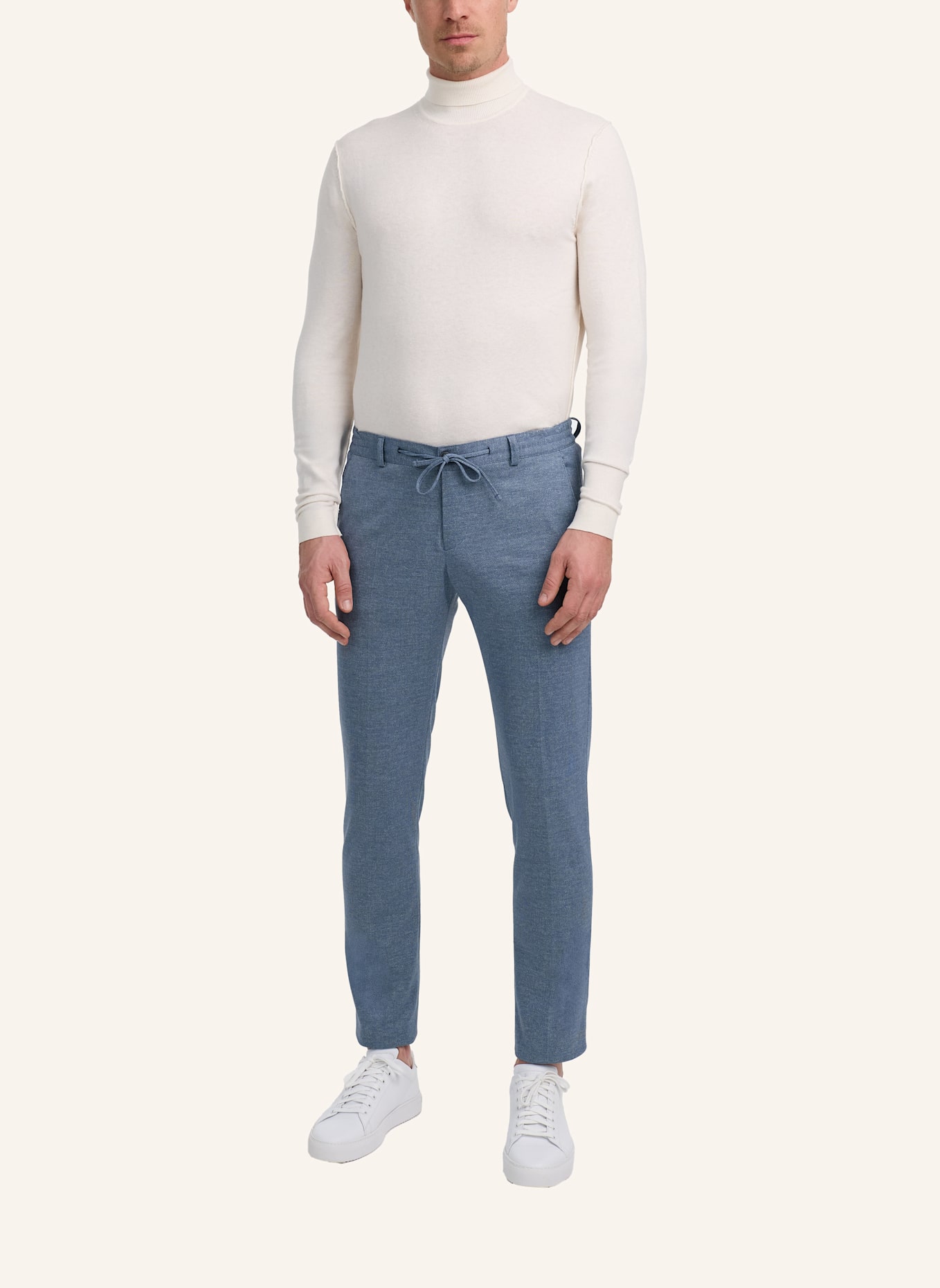 ZUITABLE Anzughose DISPARTAFLEX Slim Fit aus Jersey: BLAU