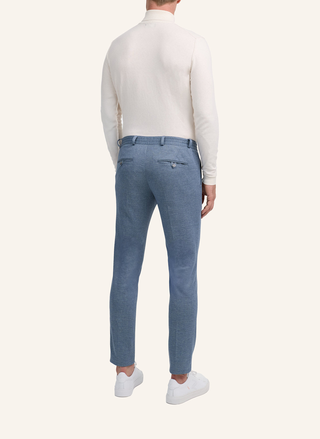 ZUITABLE Anzughose DISPARTAFLEX Slim Fit aus Jersey: BLAU