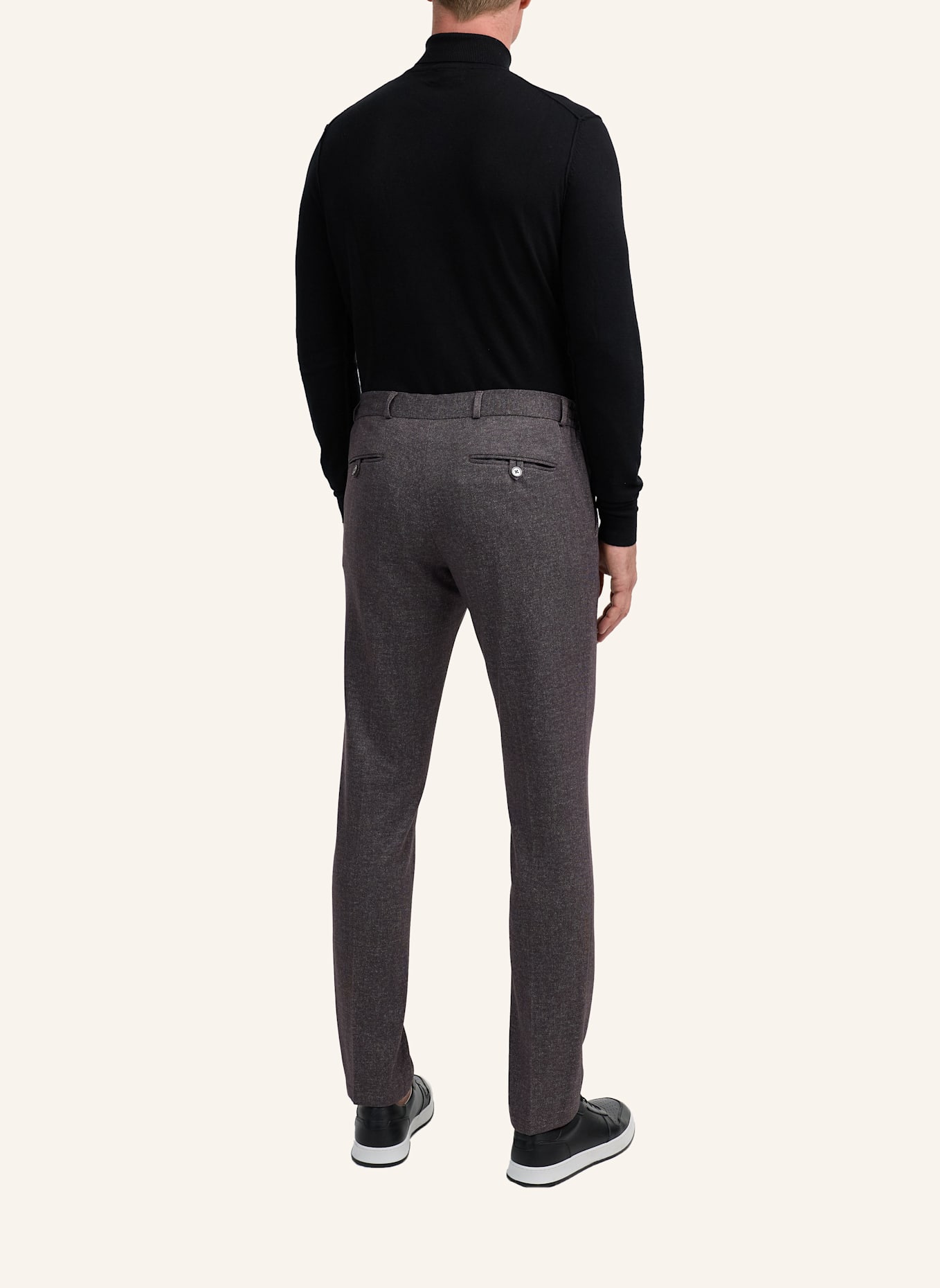 ZUITABLE Anzughose DISPARTAFLEX Slim Fit aus Jersey: ROT