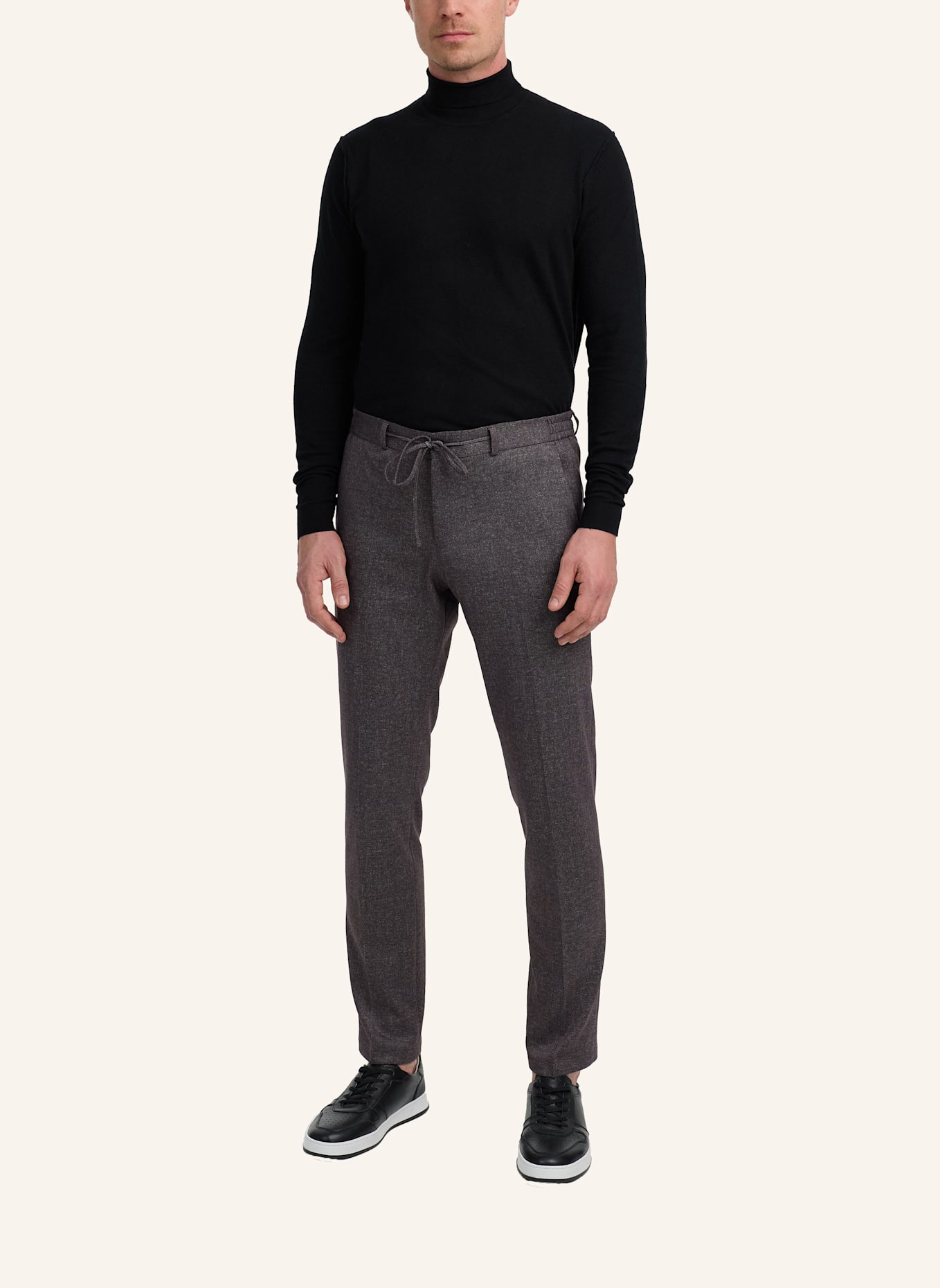 ZUITABLE Anzughose DISPARTAFLEX Slim Fit aus Jersey: ROT