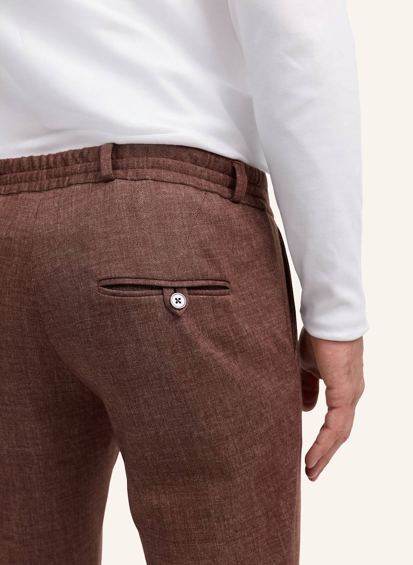 ZUITABLE Anzughose DISPARTAFLEX Slim Fit aus Jersey: ROT