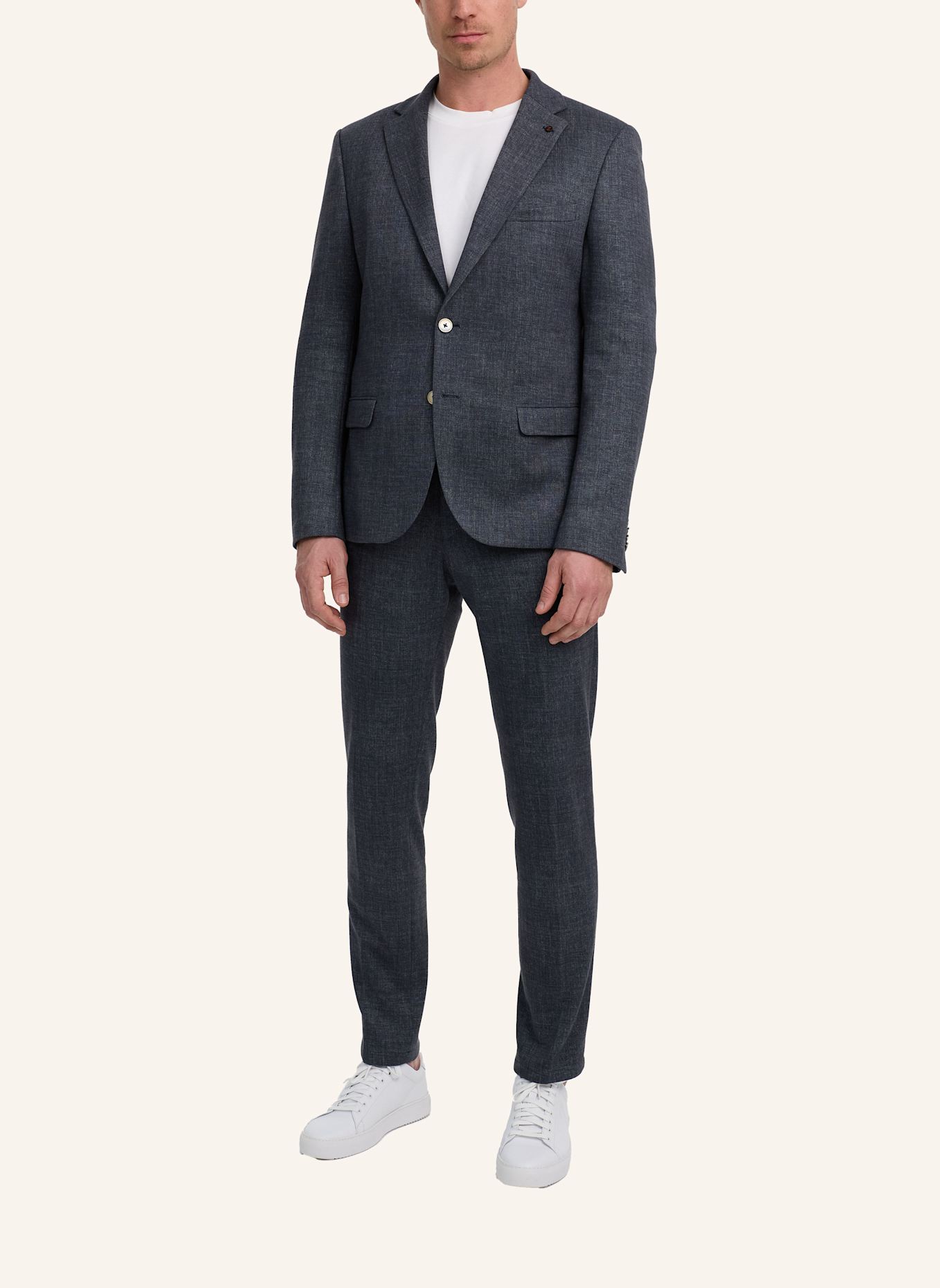 ZUITABLE Anzugssakko DINICK Slim Fit aus Jersey: DUNKELGRAU