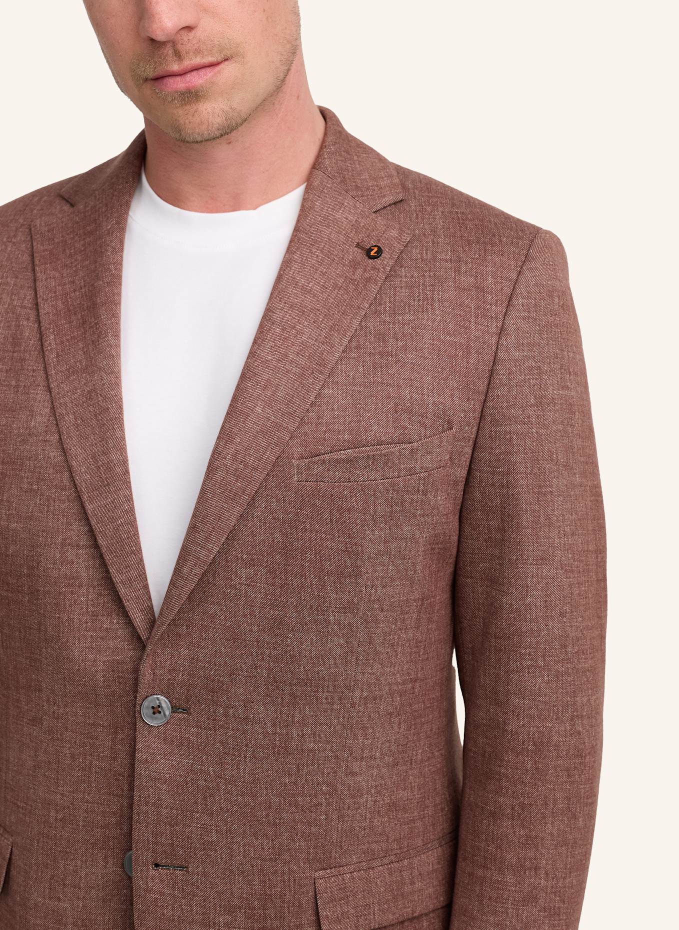 ZUITABLE Anzugssakko DINICK Slim Fit aus Jersey: ROT