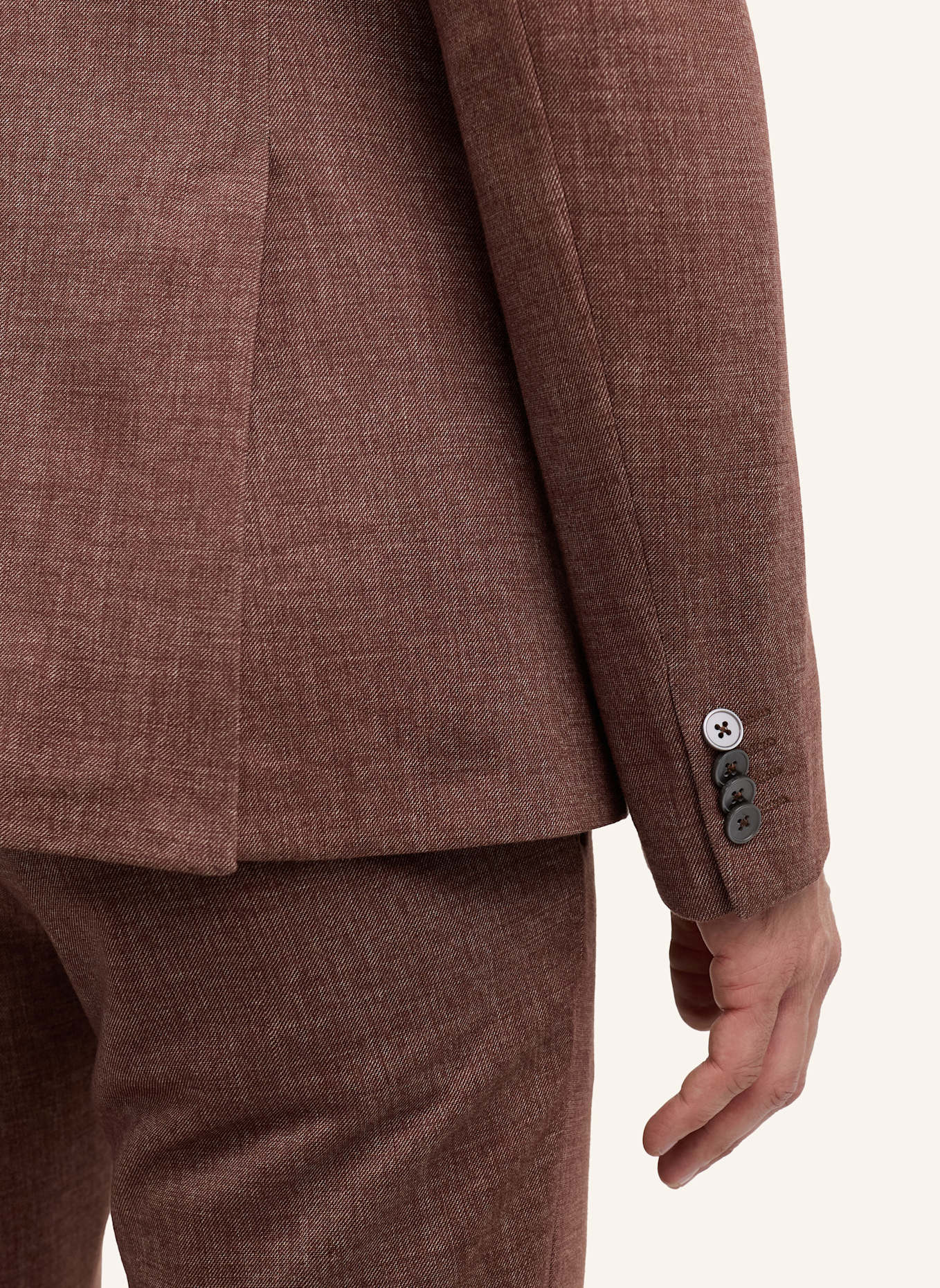 ZUITABLE Anzugssakko DINICK Slim Fit aus Jersey: ROT