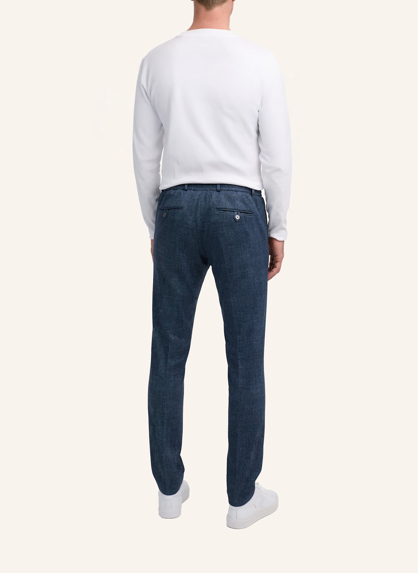 ZUITABLE Anzughose DISPARTAFLEX Slim Fit aus Jersey: DUNKELBLAU