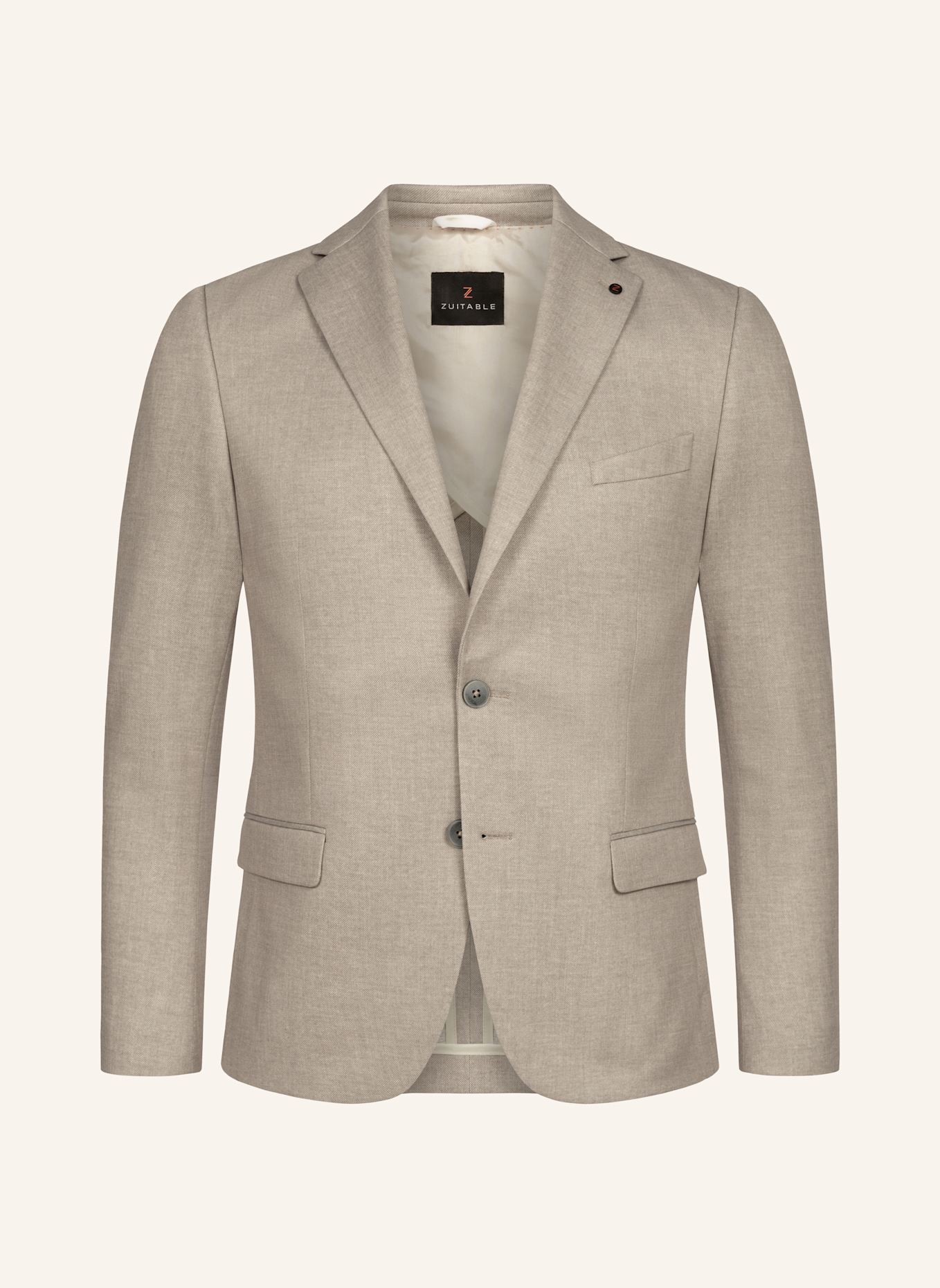 ZUITABLE Anzugssakko DINICK Slim Fit aus Jersey: BEIGE