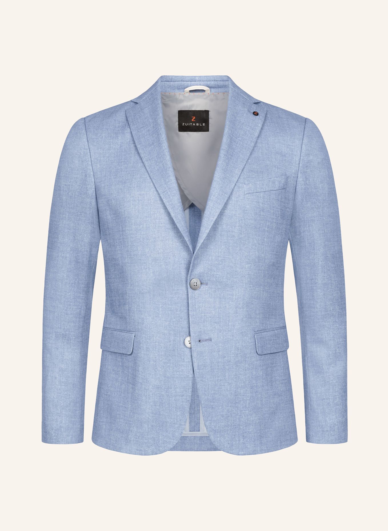 ZUITABLE Anzugssakko DINICK Slim Fit aus Jersey: HELLBLAU