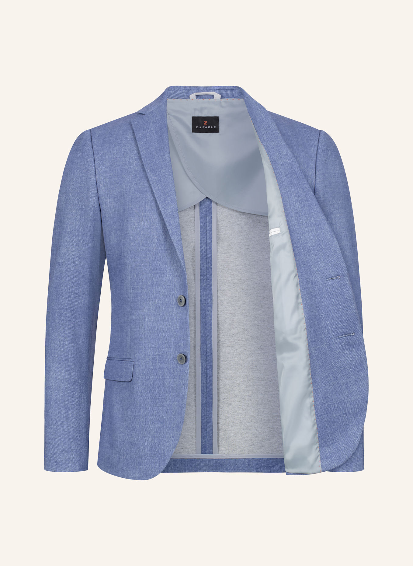 ZUITABLE Anzugssakko DINICK Slim Fit aus Jersey: BLAU