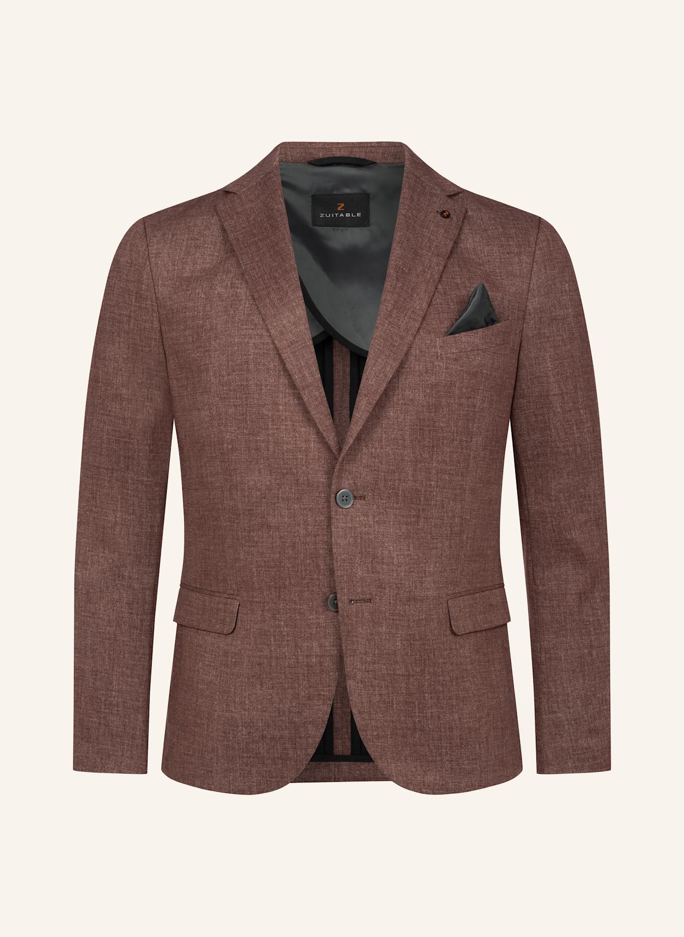 ZUITABLE Anzugssakko DINICK Slim Fit aus Jersey: ROT