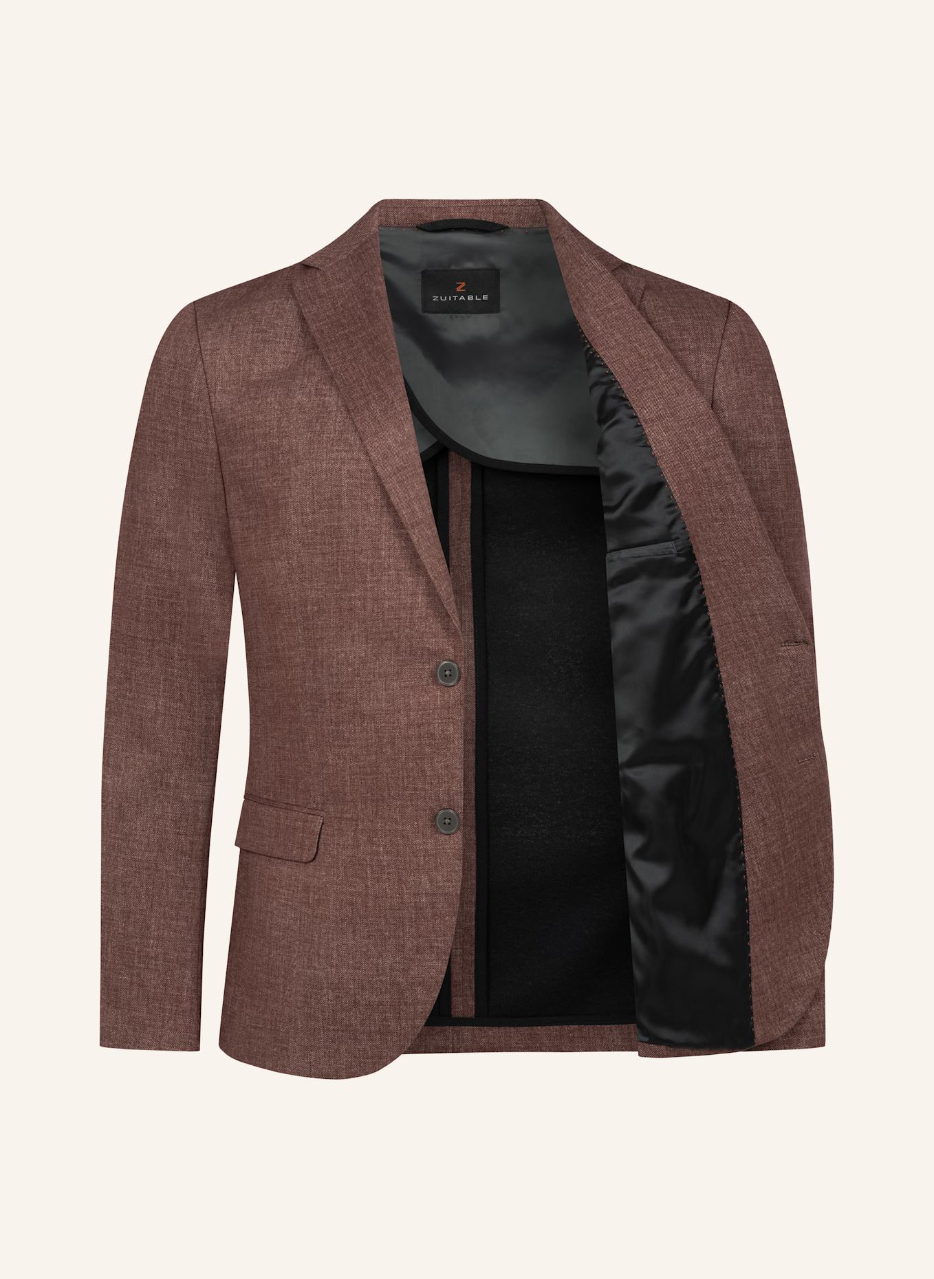 ZUITABLE Anzugssakko DINICK Slim Fit aus Jersey: ROT