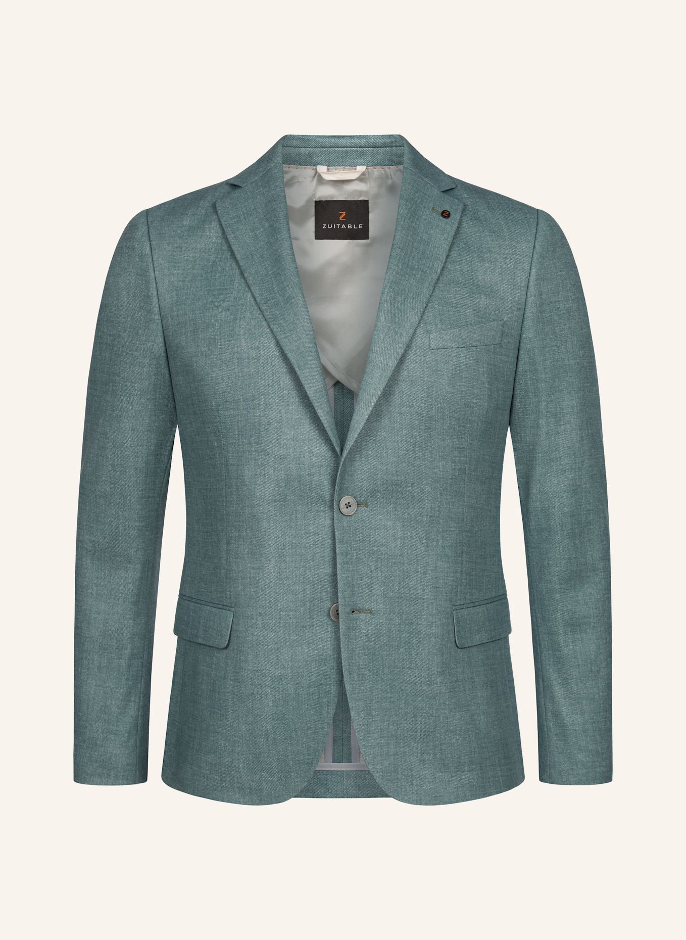 ZUITABLE Anzugssakko DINICK Slim Fit aus Jersey: DUNKELGRÜN