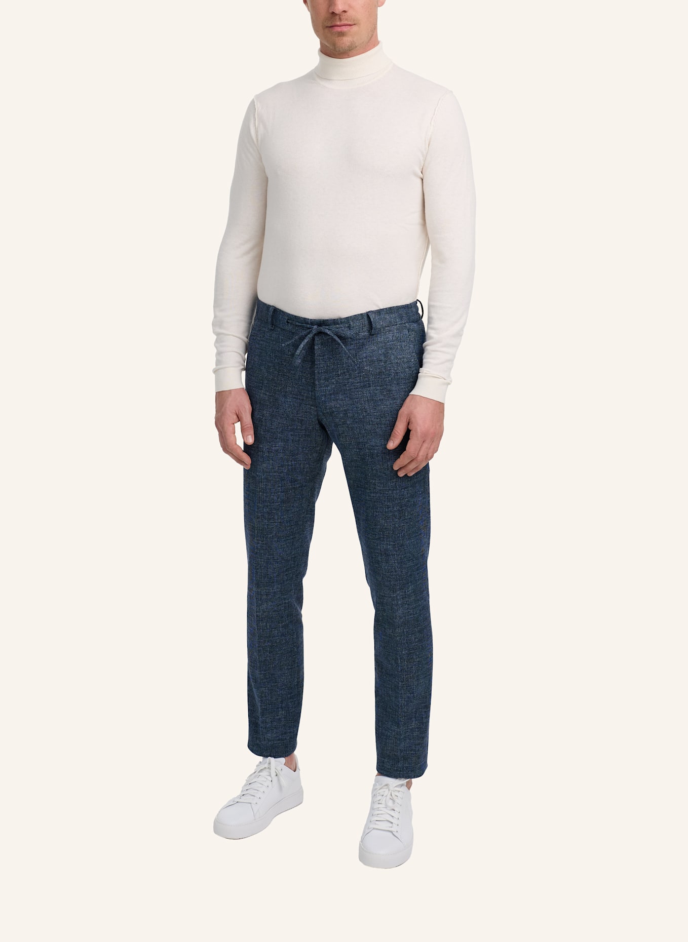 ZUITABLE Anzughose DISPARTAFLEX Slim Fit aus Jersey: DUNKELBLAU