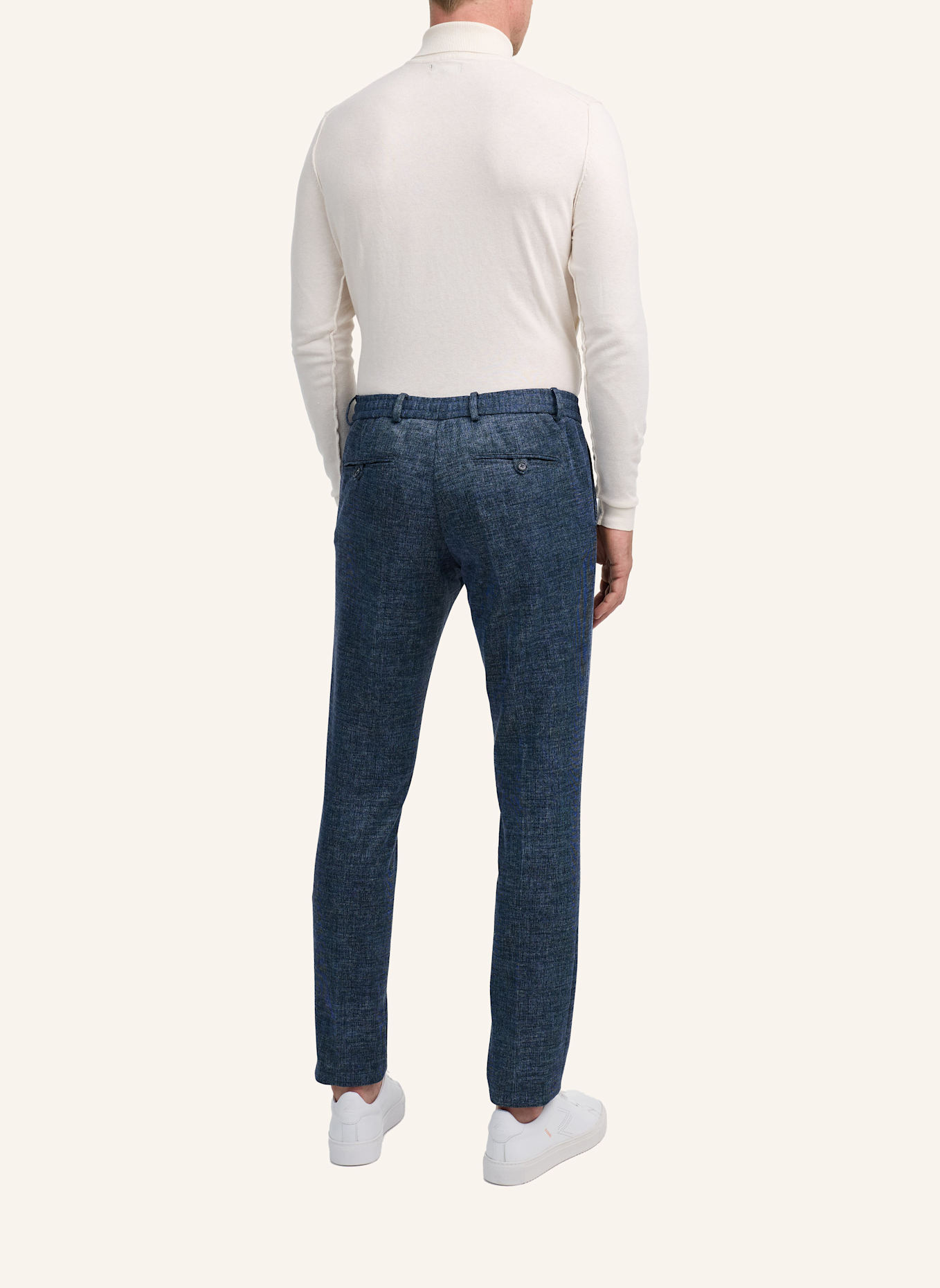 ZUITABLE Anzughose DISPARTAFLEX Slim Fit aus Jersey: DUNKELBLAU