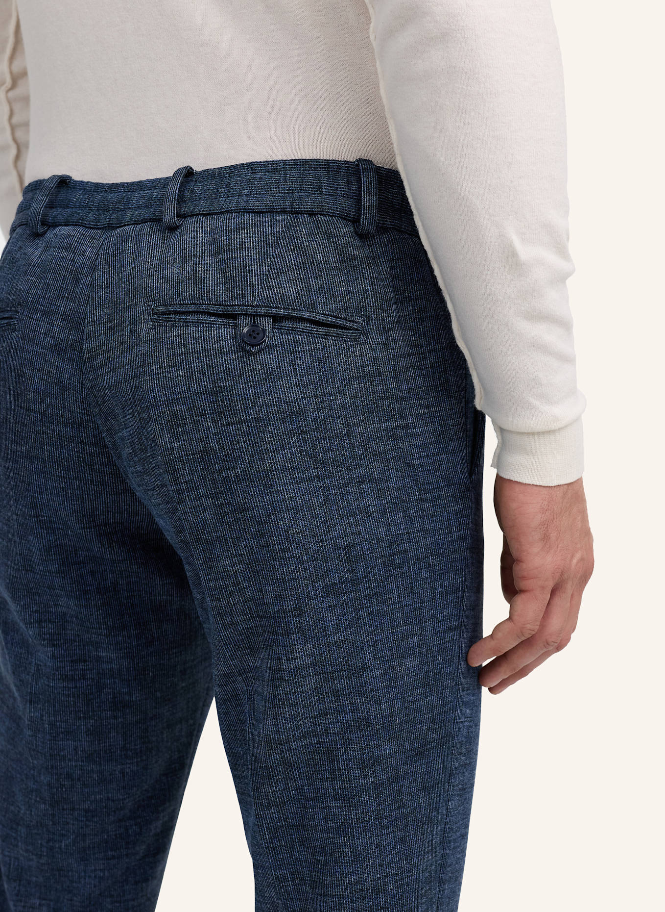 ZUITABLE Anzughose DISPARTAFLEX Slim Fit aus Jersey: DUNKELBLAU