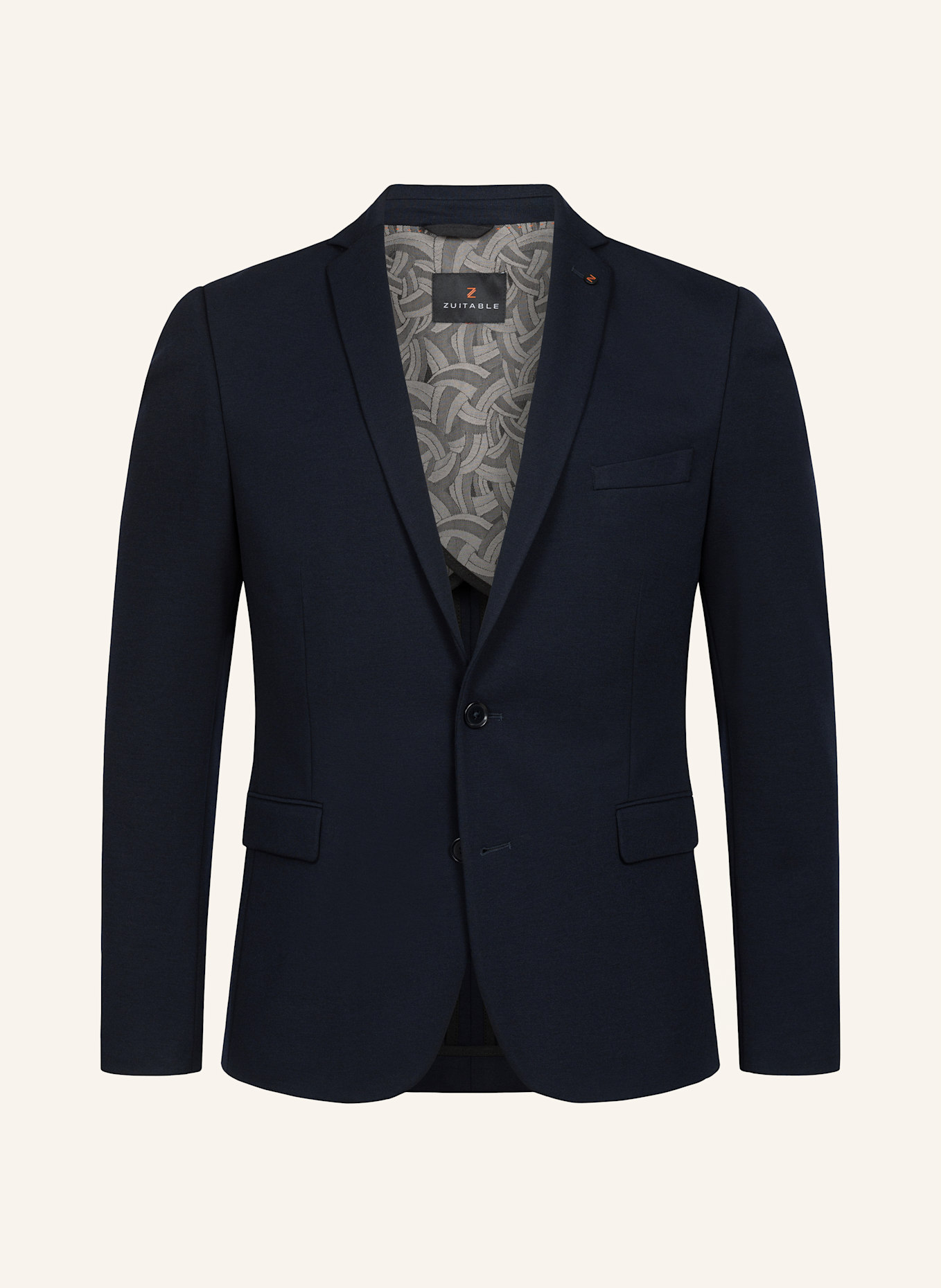ZUITABLE Anzugssakko DINORRIS Slim Fit aus Jersey: DUNKELBLAU