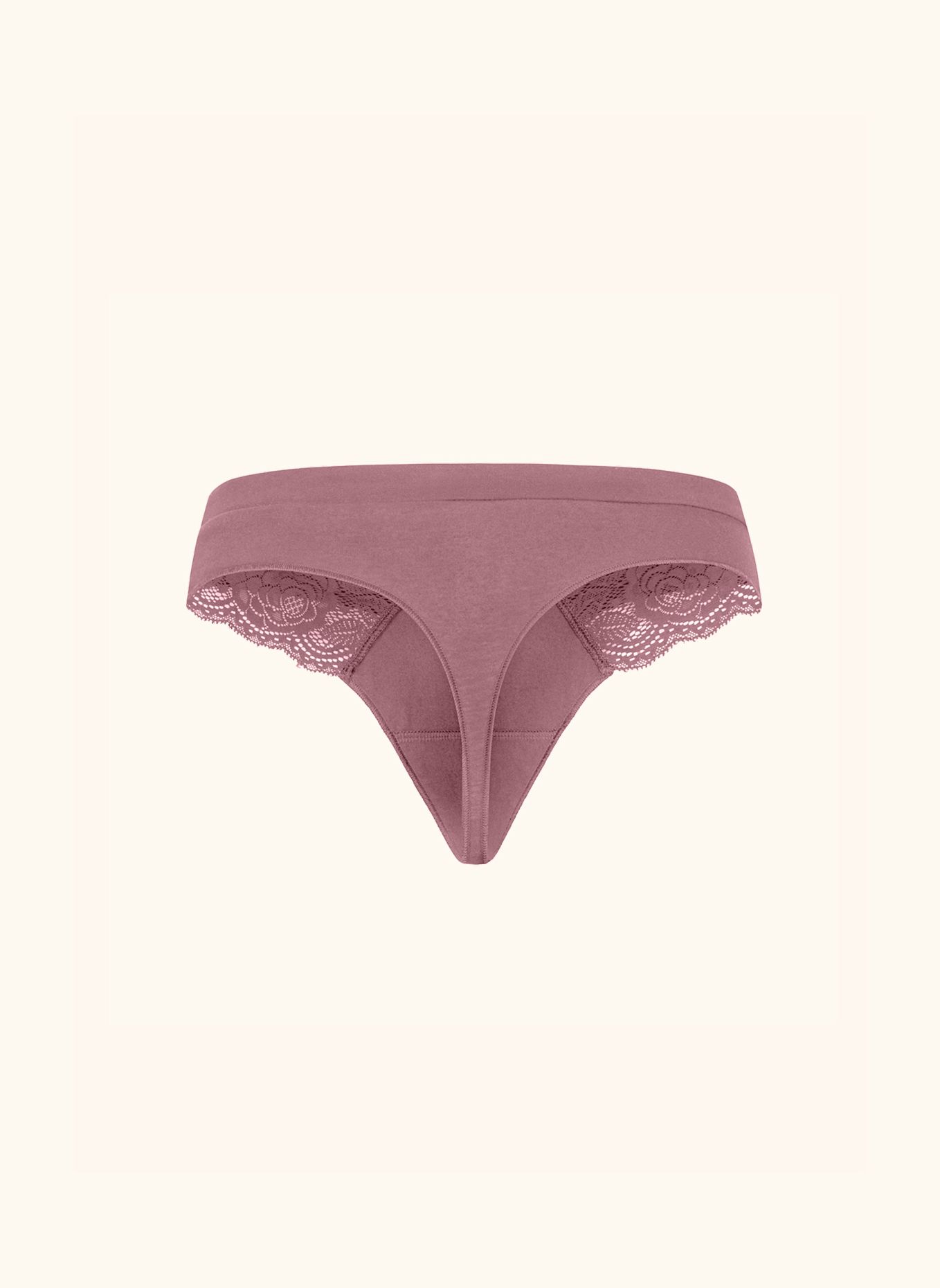 erlich textil Gertrud String große Cups mit Baumwolle (aus Umstellung auf biologischen Anbau) - flache Nähte: ROSA