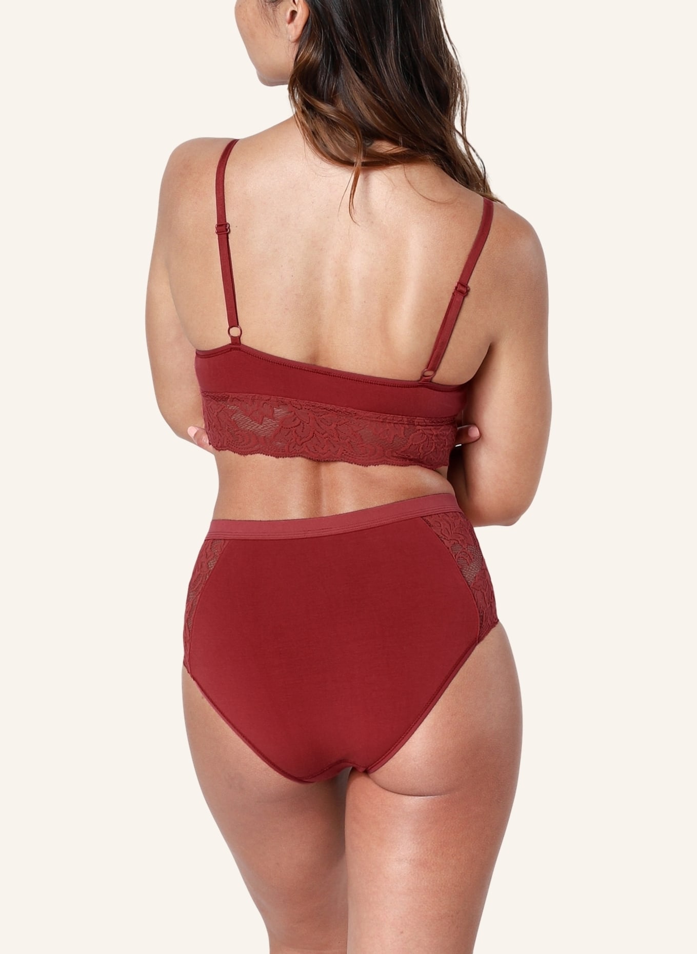 erlich textil Bustier AMELIE BRALETTE, Farbe: ROT (Bild 4)