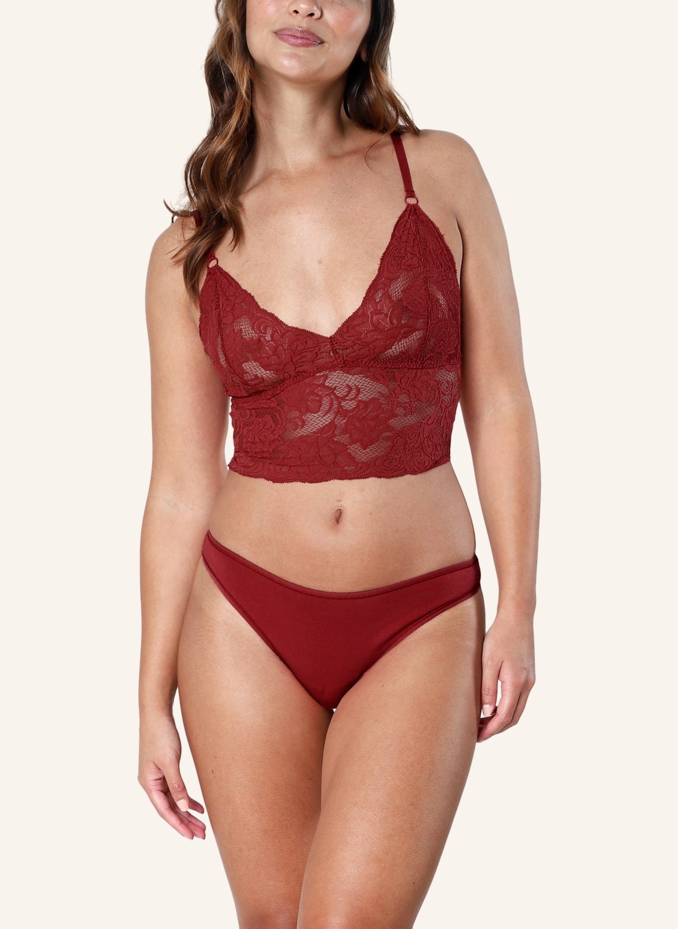 erlich textil Bustier OPHELIA BRALETTE, Farbe: ROT (Bild 2)