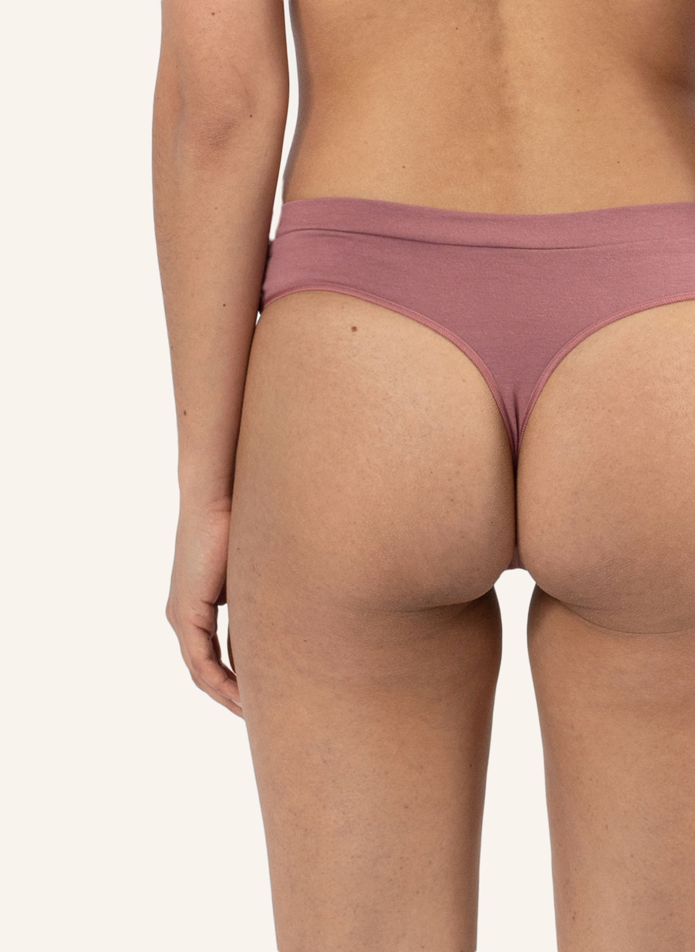 erlich textil Gertrud String große Cups mit Baumwolle (aus Umstellung auf biologischen Anbau) - flache Nähte: ROSA