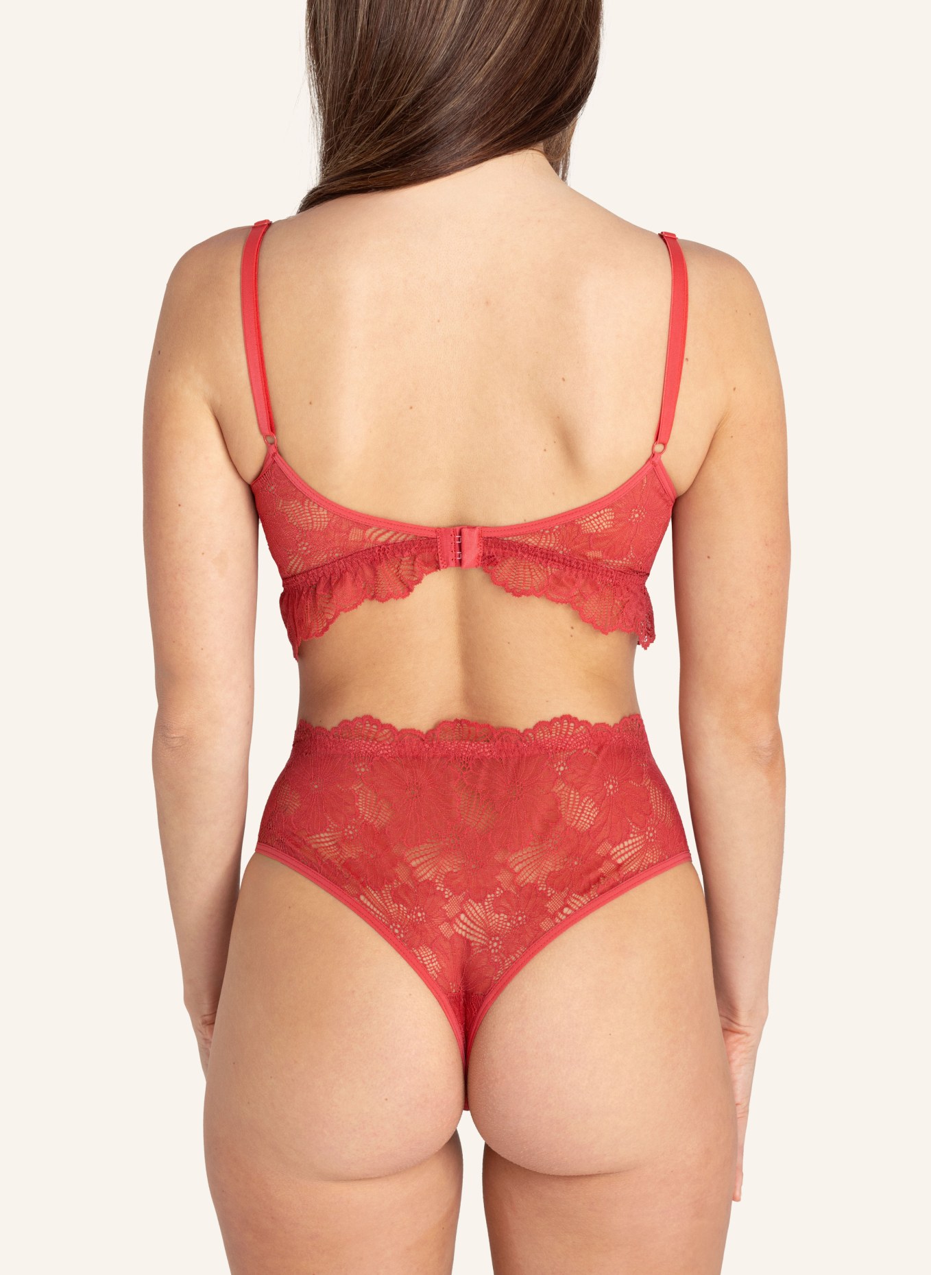 erlich textil Triangel BH CLASSY LACE, Farbe: ROT (Bild 3)