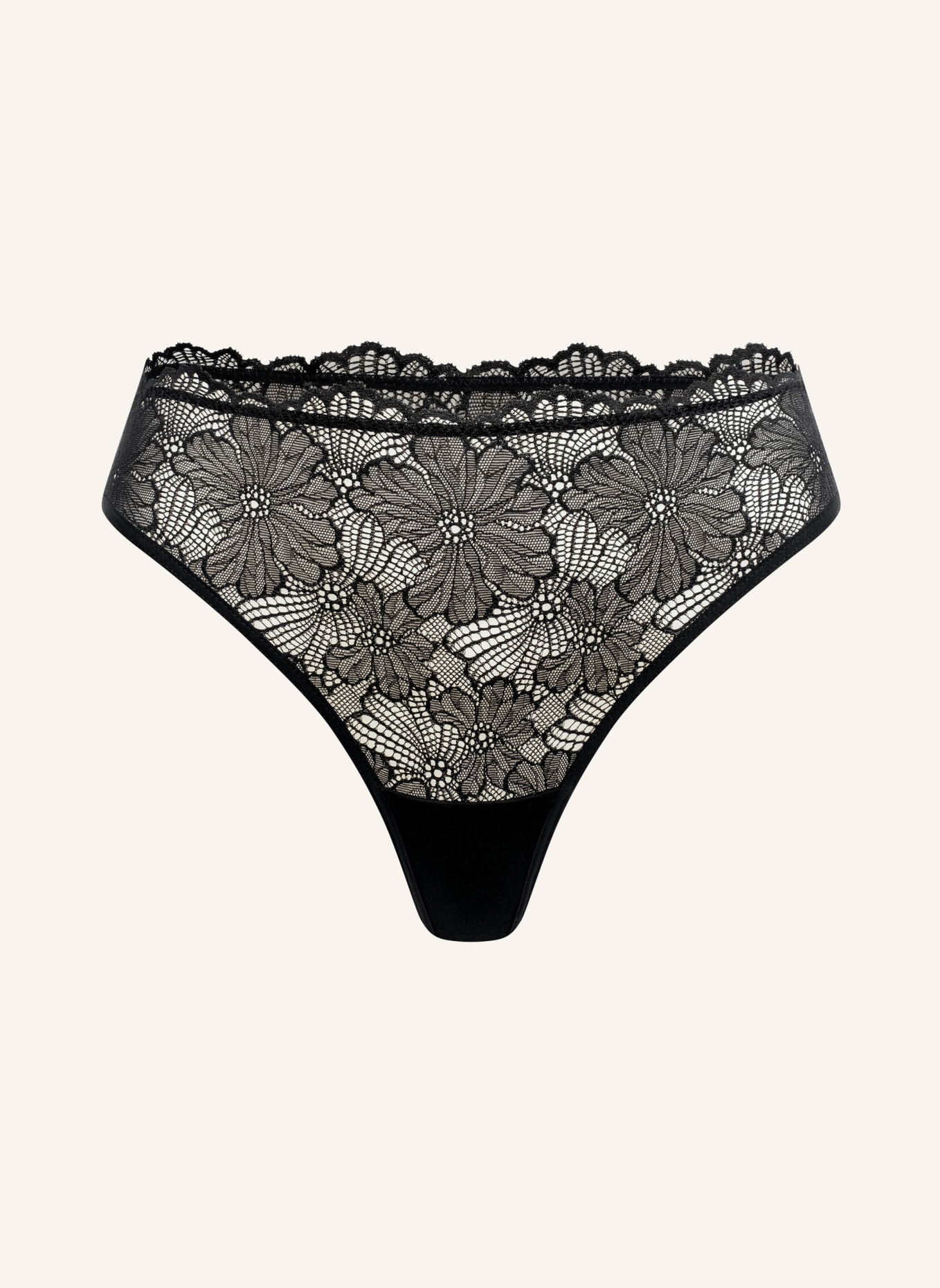 erlich textil String CLASSY LACE, Farbe: SCHWARZ (Bild 1)