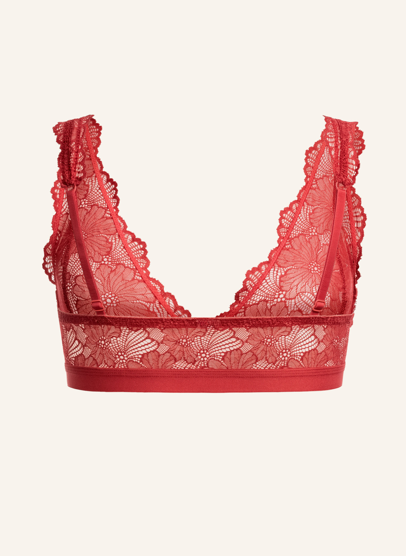 erlich textil Bustier CLASSY LACE BRALETTE, Farbe: ROT (Bild 5)