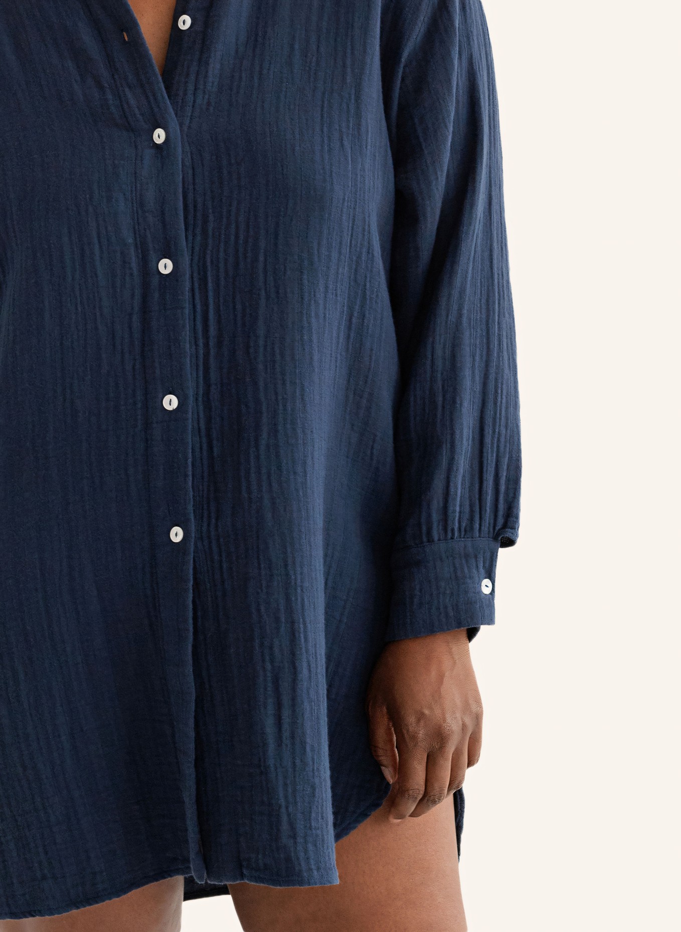 erlich textil Boyfriend Shirt MALIN, Farbe: BLAU (Bild 8)