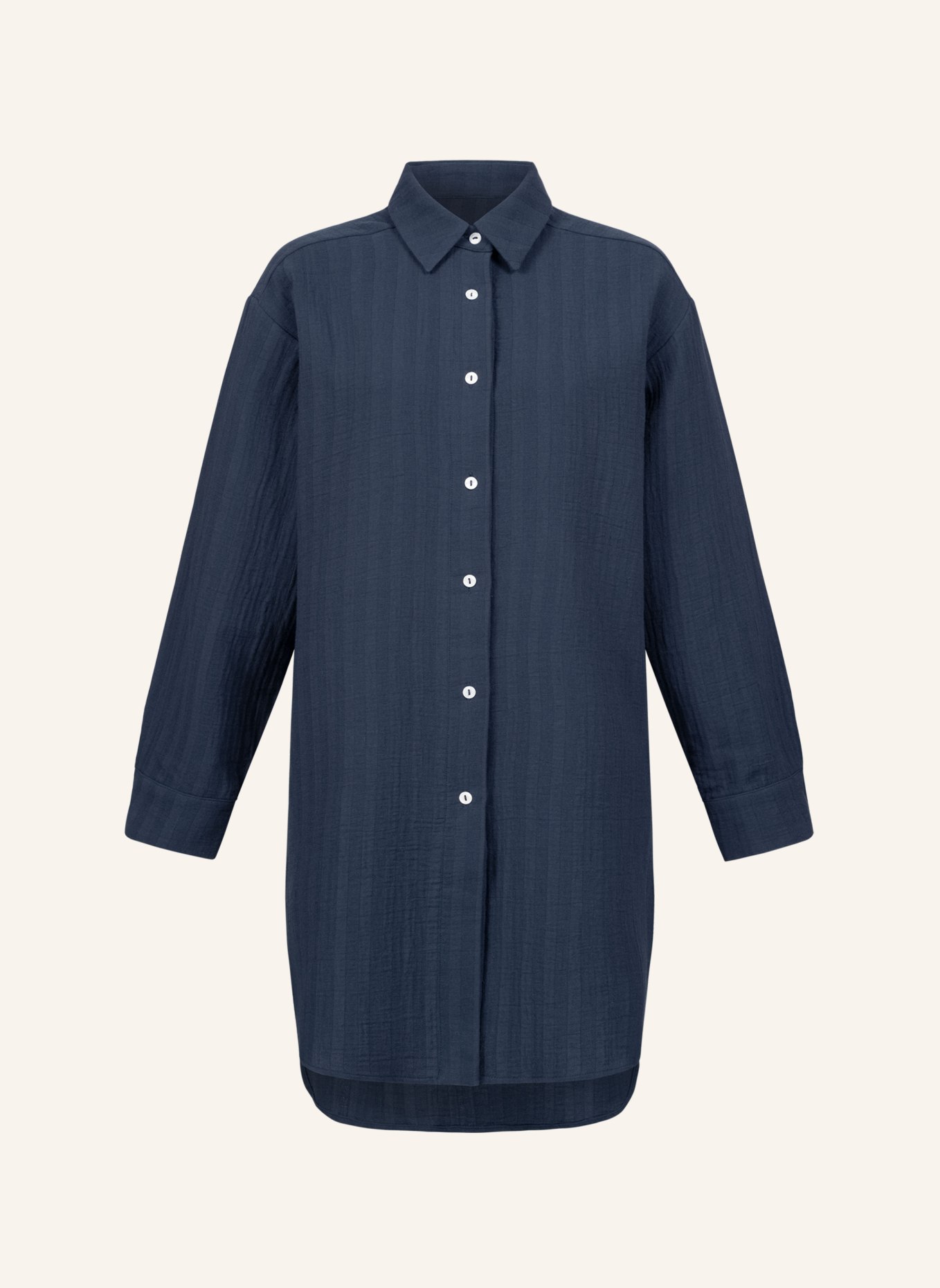 erlich textil Boyfriend Shirt MALIN, Farbe: BLAU (Bild 3)