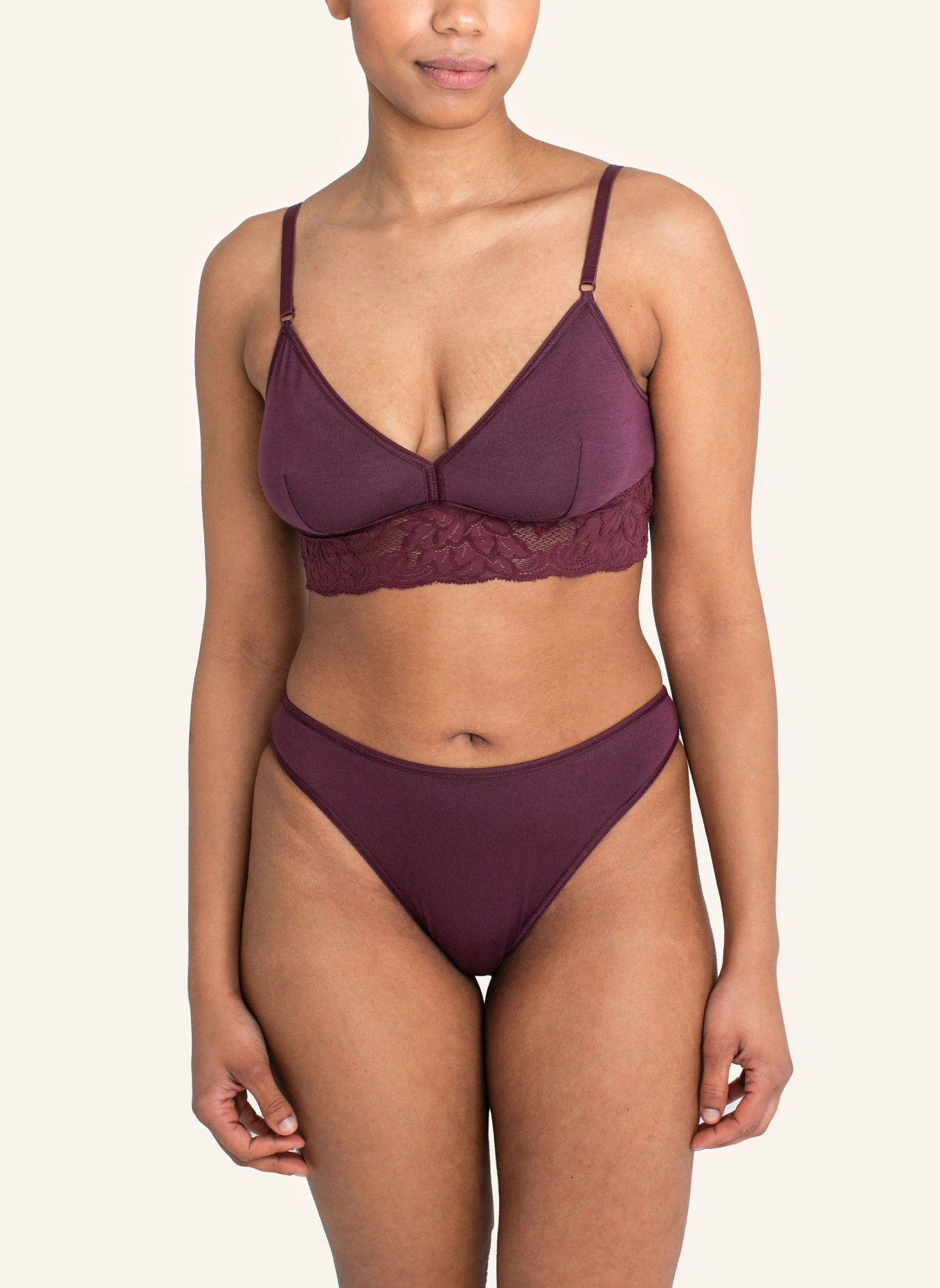 erlich textil Bustier AMELIE BRALETTE, Farbe: LILA (Bild 3)