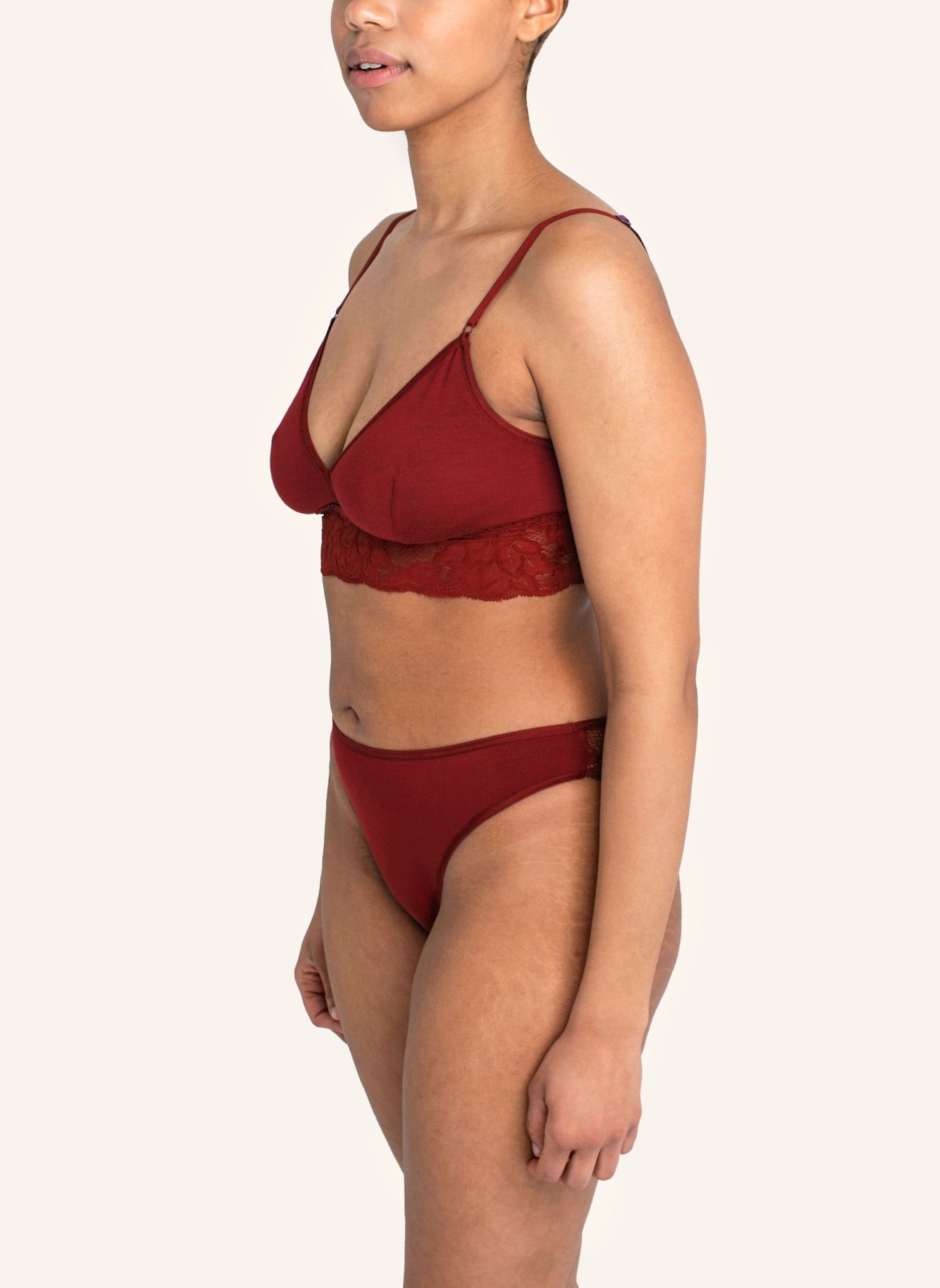 erlich textil Bustier AMELIE BRALETTE, Farbe: ROT (Bild 7)